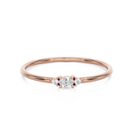 1/15 ctw Round Lab Grown Diamond Ring