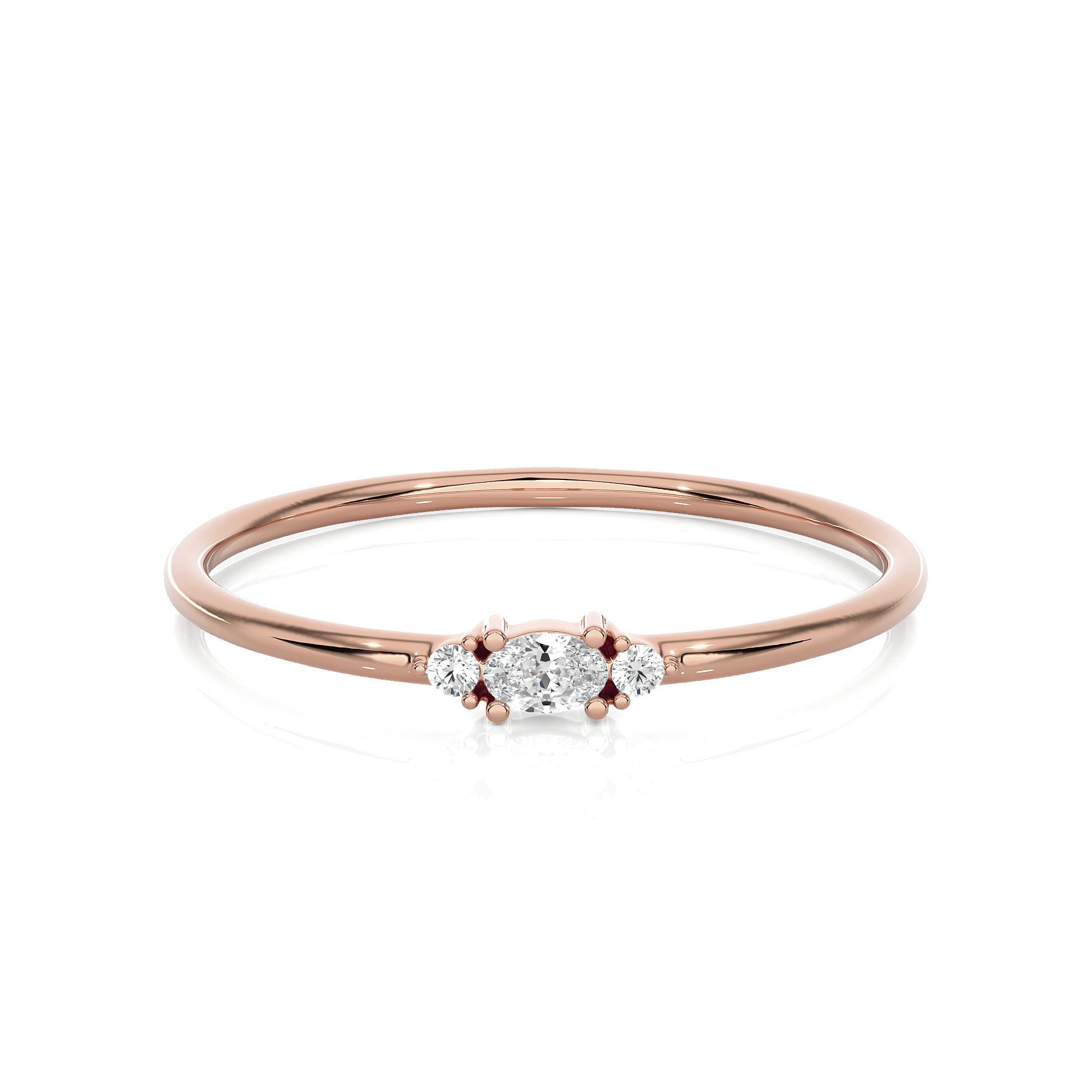 1/15 ctw Round Lab Grown Diamond Ring