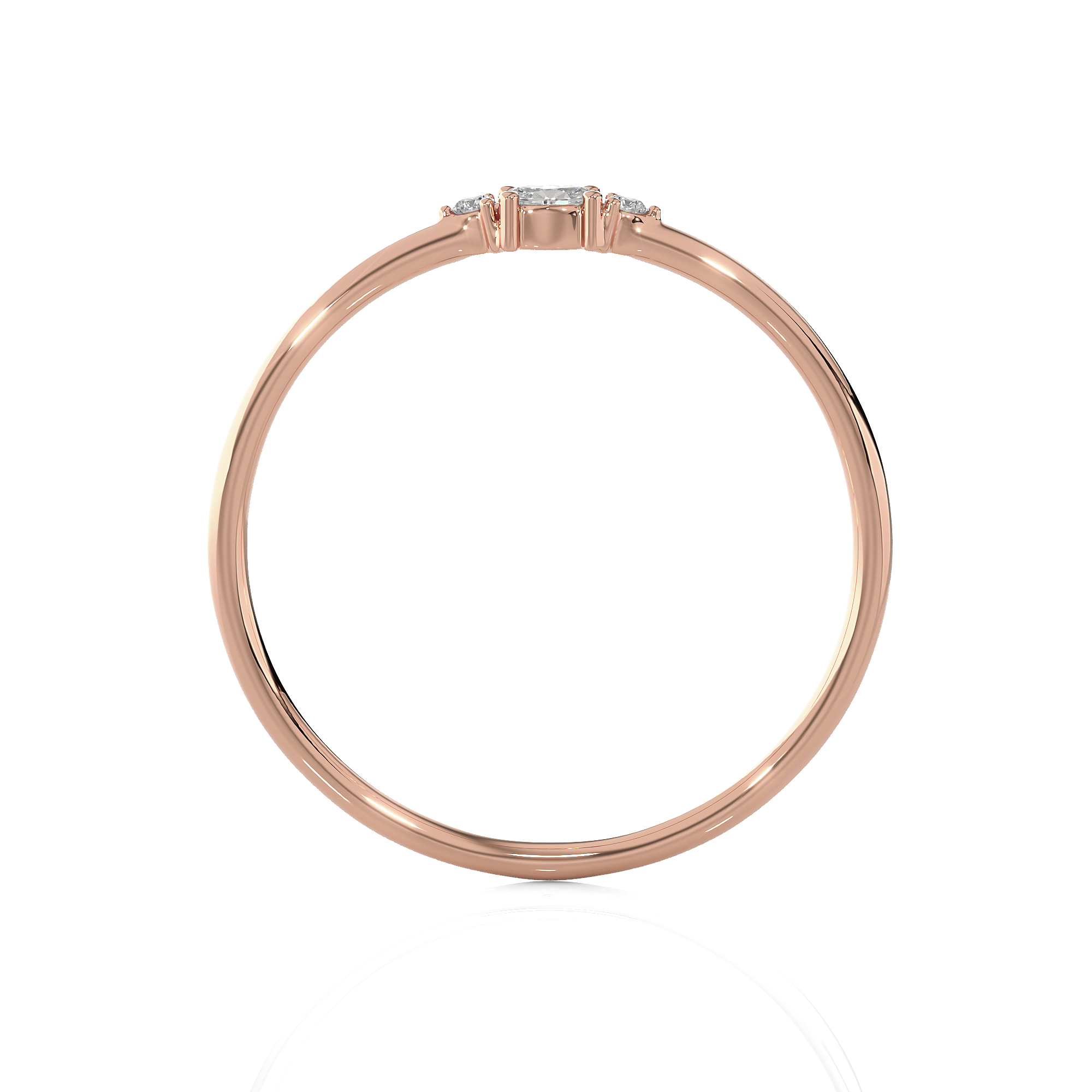 1/15 ctw Round Lab Grown Diamond Ring