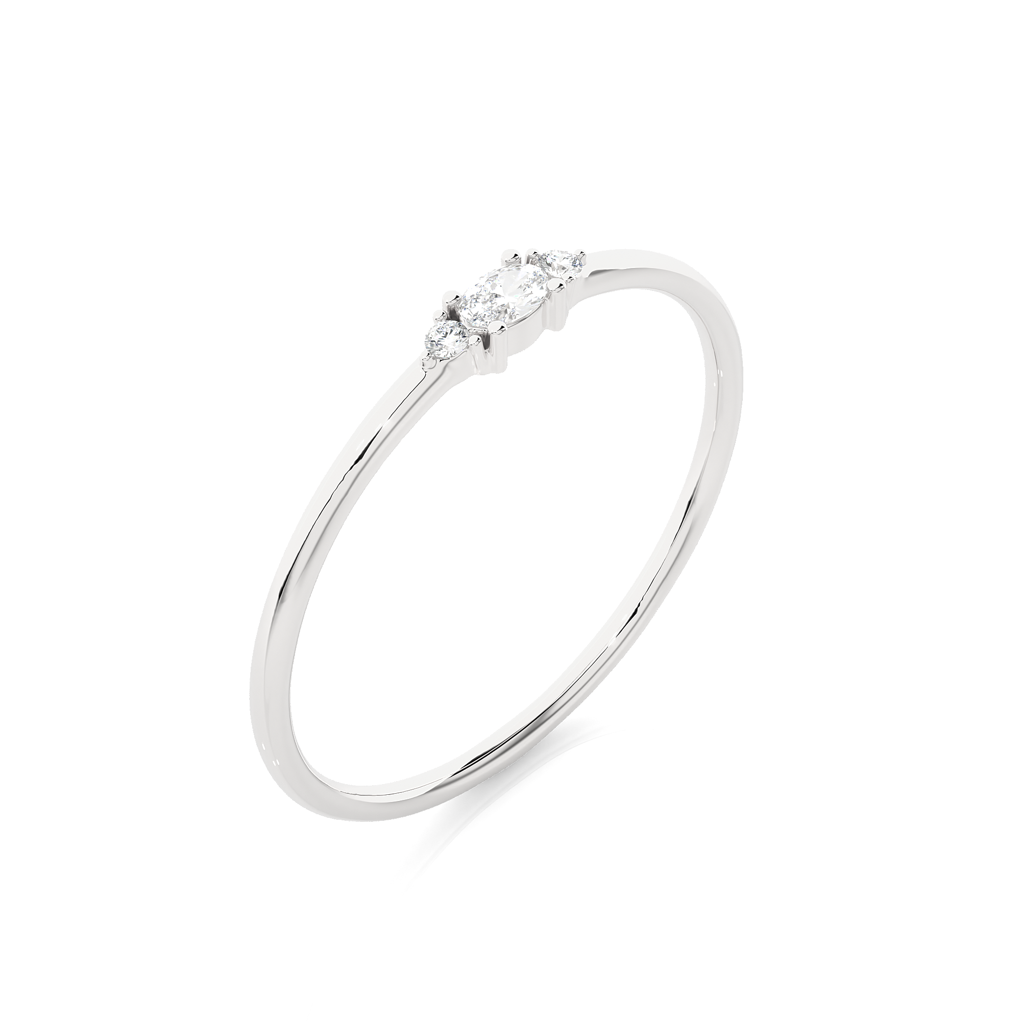1/15 ctw Round Lab Grown Diamond Ring