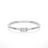 1/15 ctw Round Lab Grown Diamond Ring