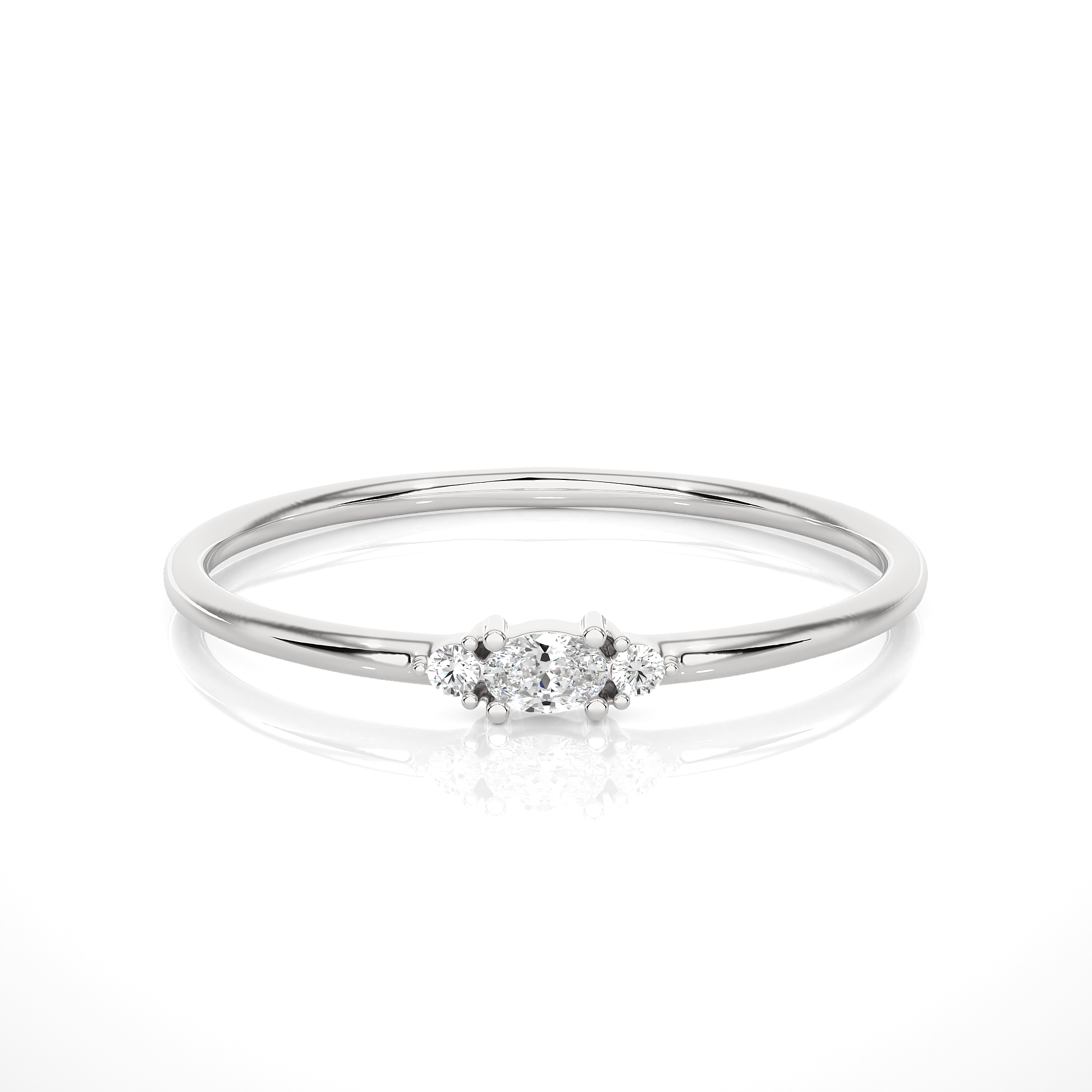 1/15 ctw Round Lab Grown Diamond Ring