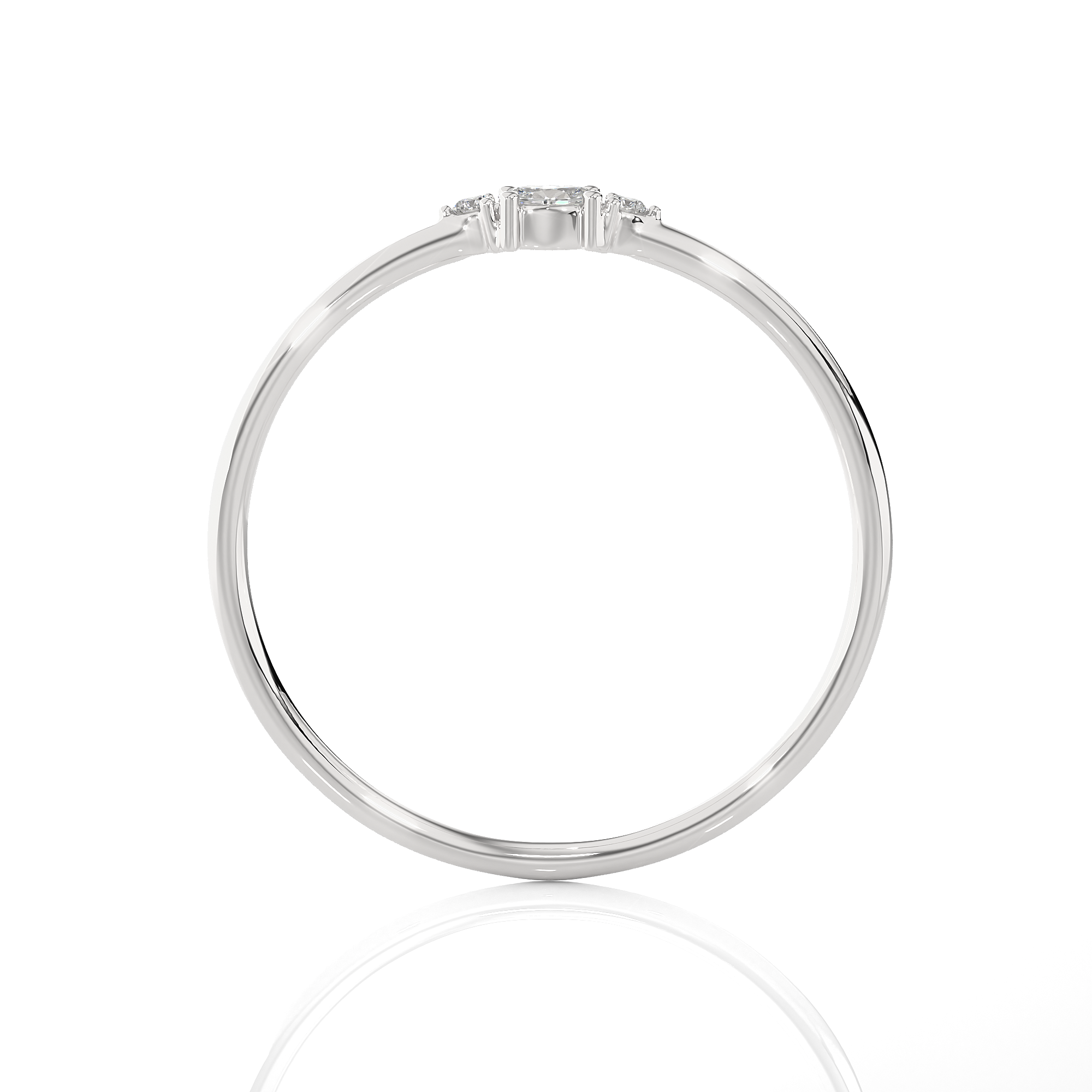 1/15 ctw Round Lab Grown Diamond Ring