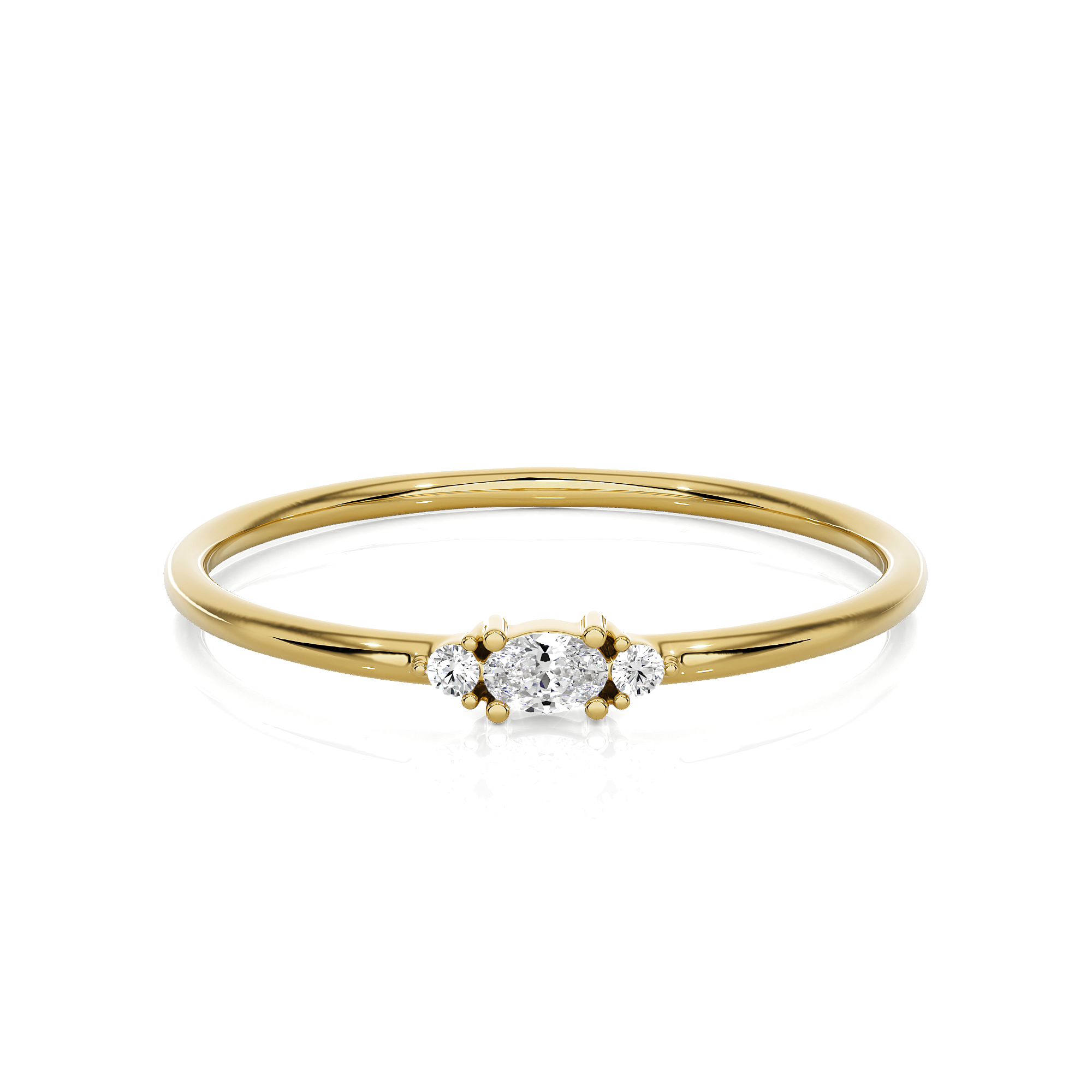 1/15 ctw Round Lab Grown Diamond Ring