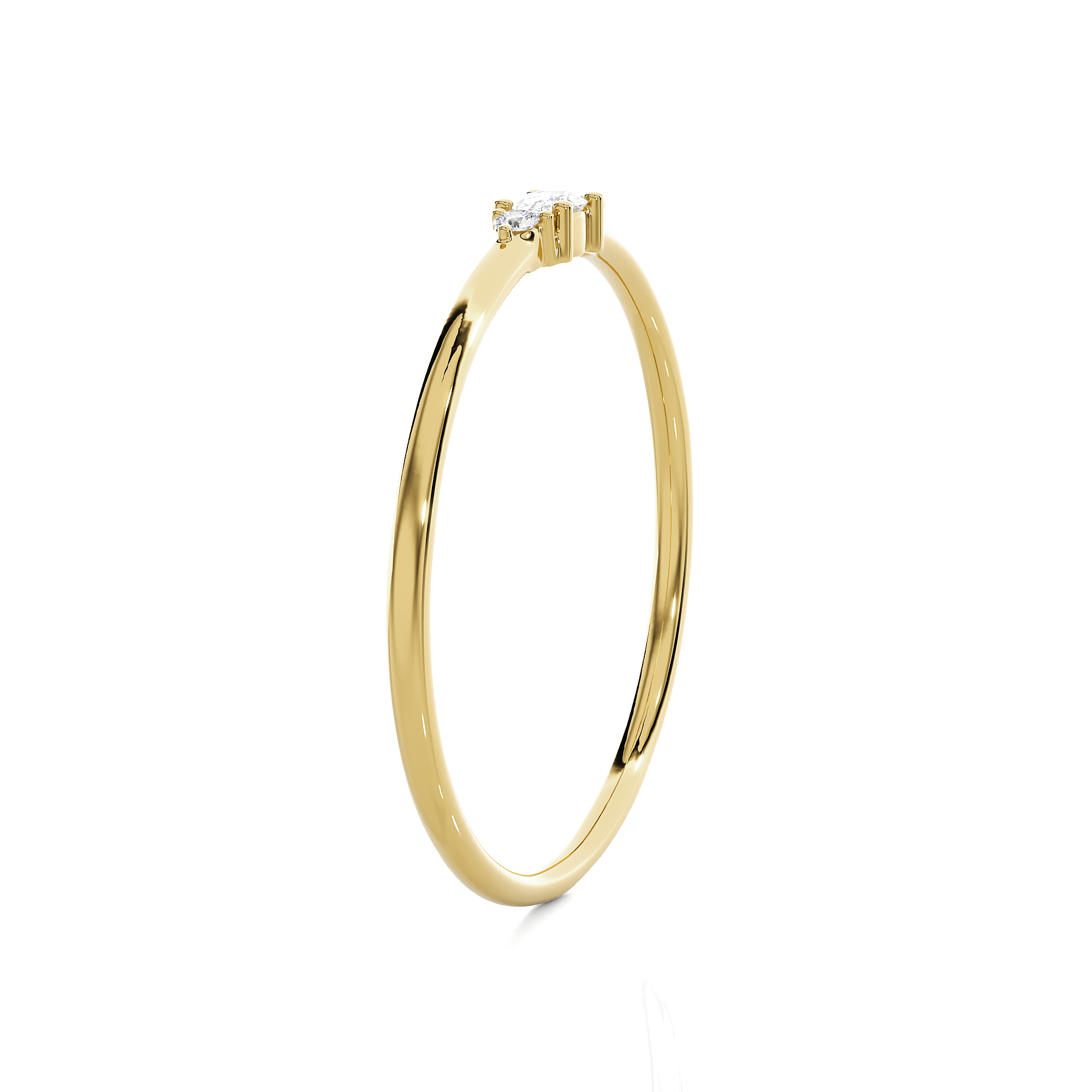 1/15 ctw Round Lab Grown Diamond Ring