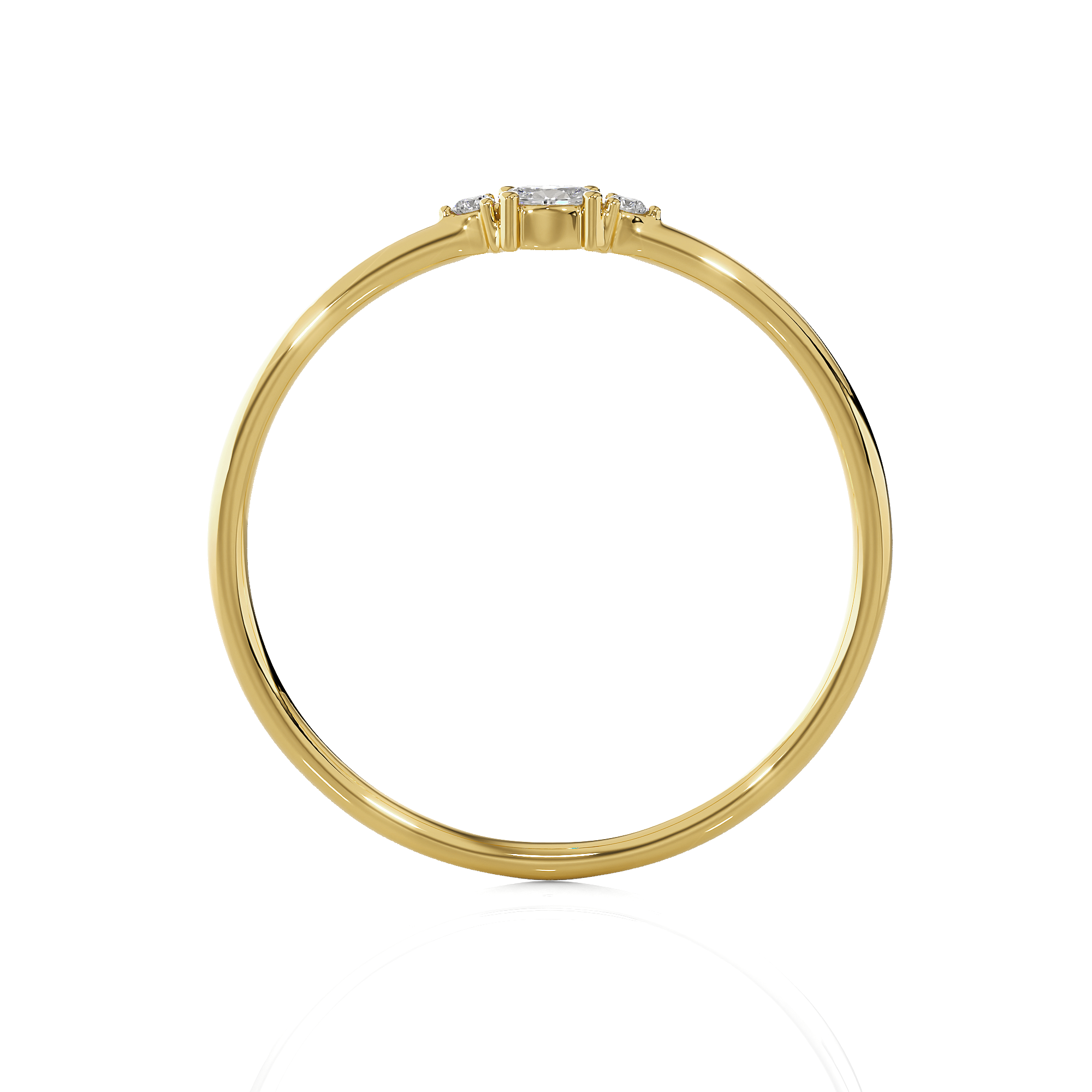 1/15 ctw Round Lab Grown Diamond Ring