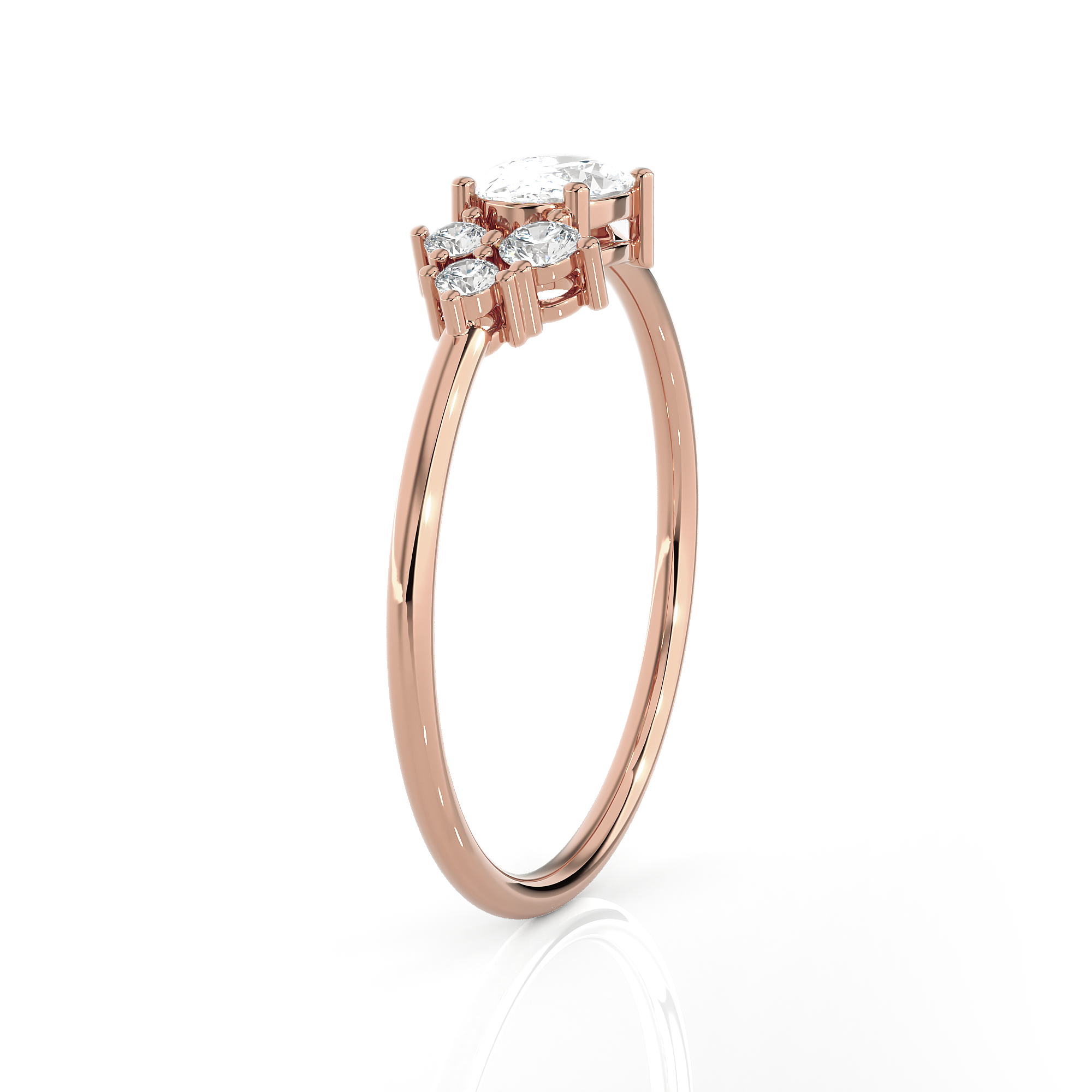 5/8 ctw Round Lab Grown Diamond Ring