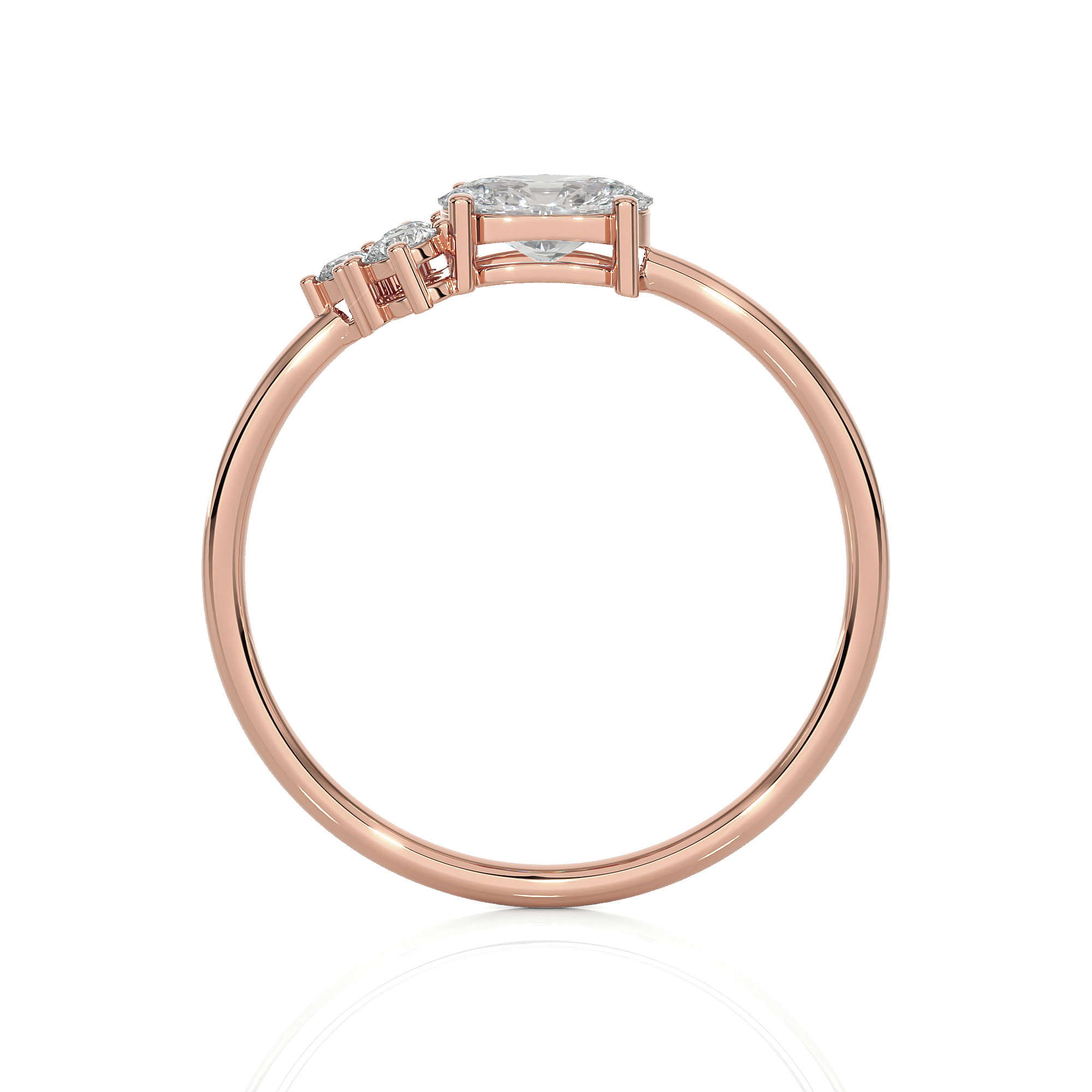 5/8 ctw Round Lab Grown Diamond Ring