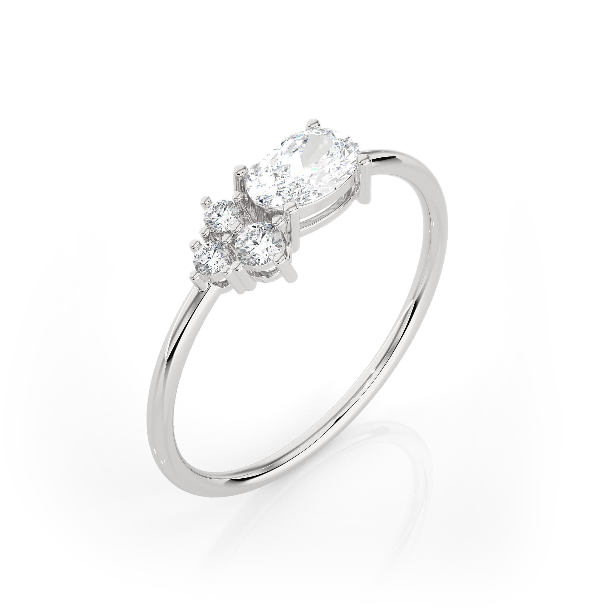 5/8 ctw Round Lab Grown Diamond Ring