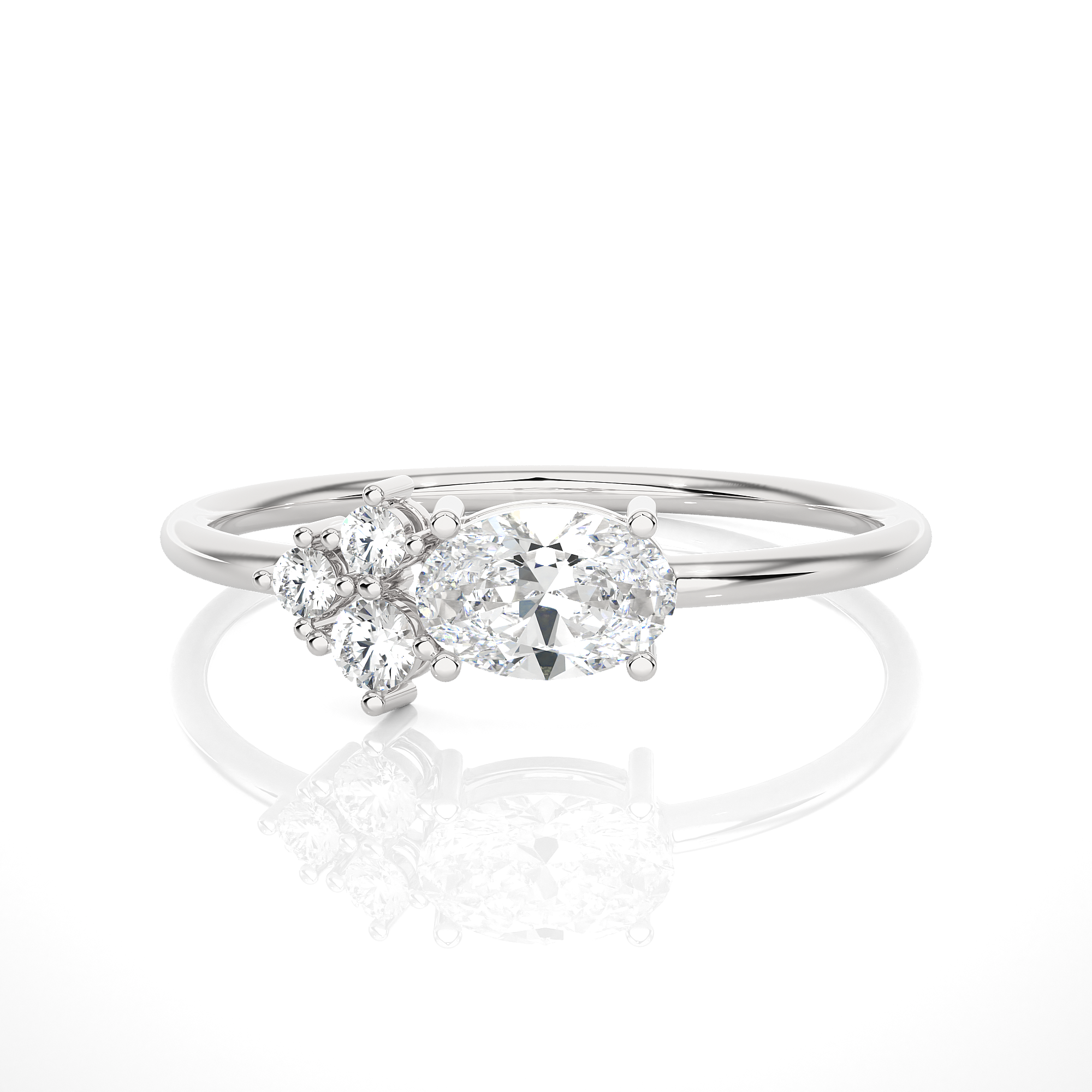 5/8 ctw Round Lab Grown Diamond Ring