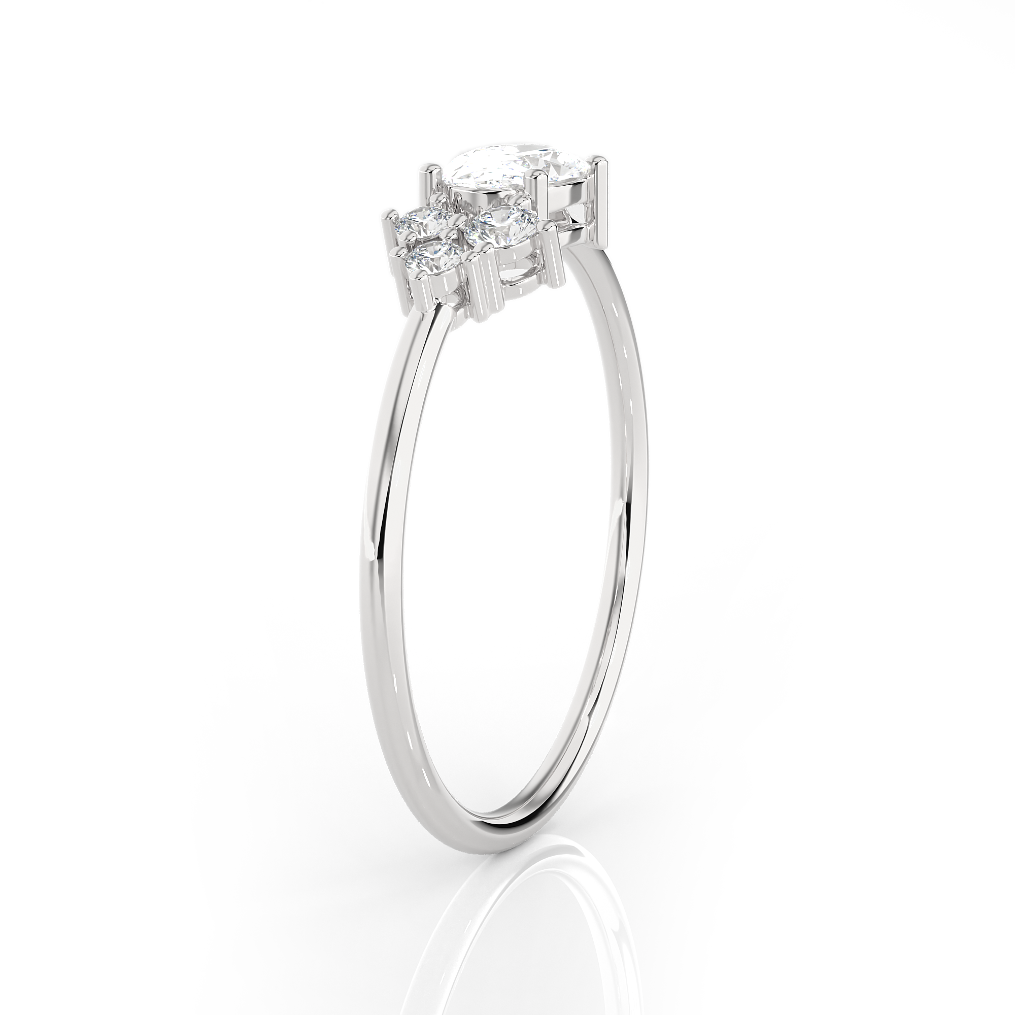 5/8 ctw Round Lab Grown Diamond Ring