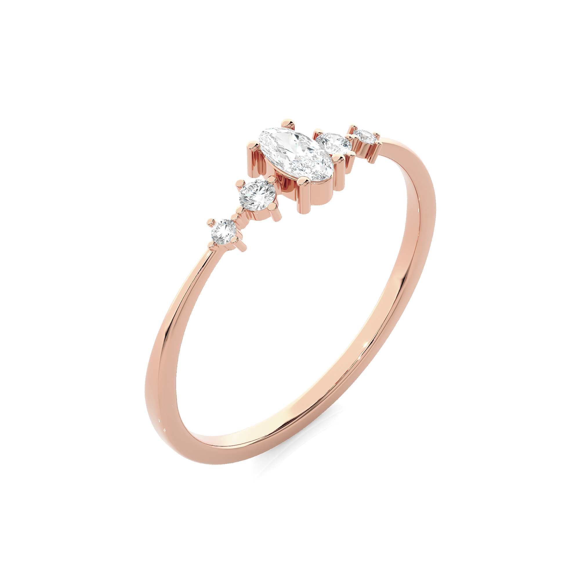 1/5 ctw Round Lab Grown Diamond Ring