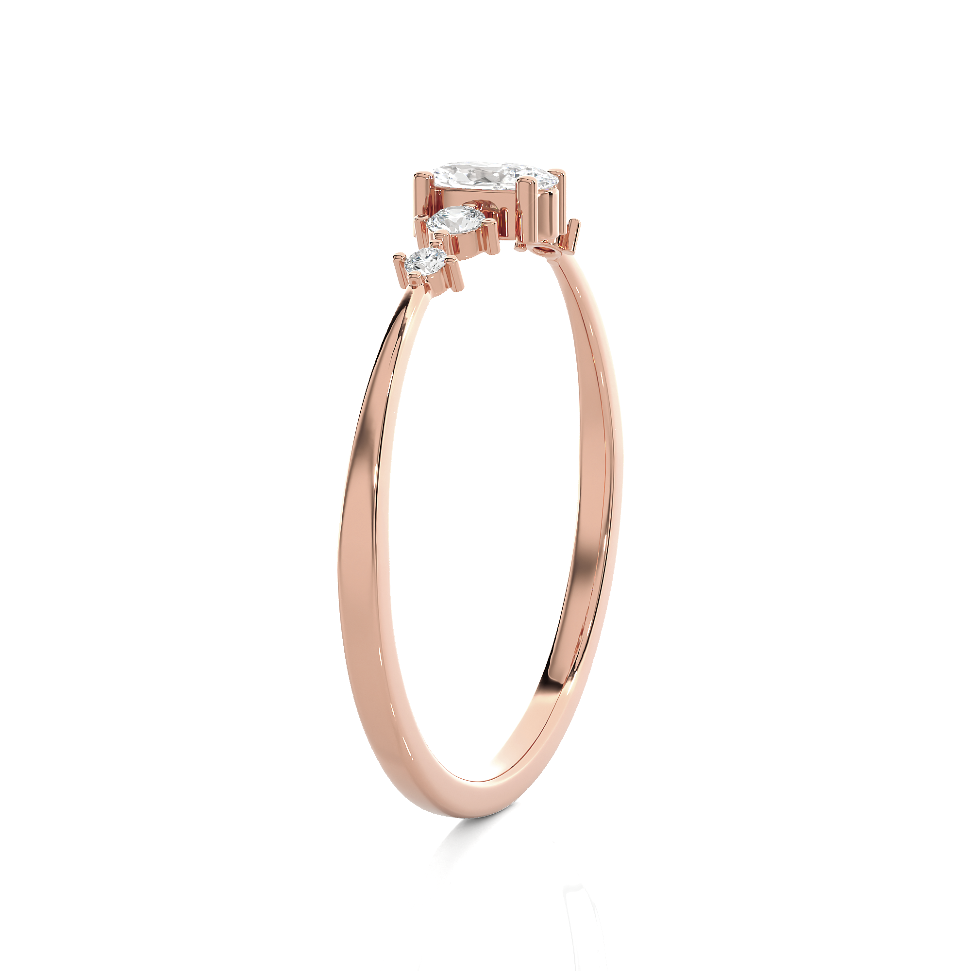 1/5 ctw Round Lab Grown Diamond Ring