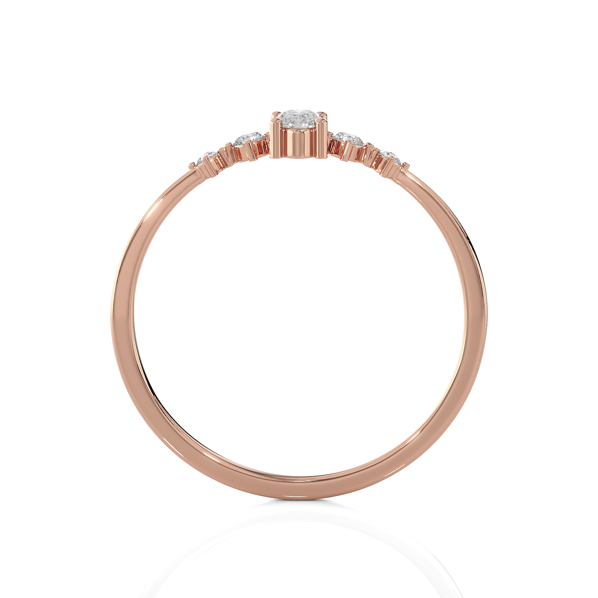 1/5 ctw Round Lab Grown Diamond Ring