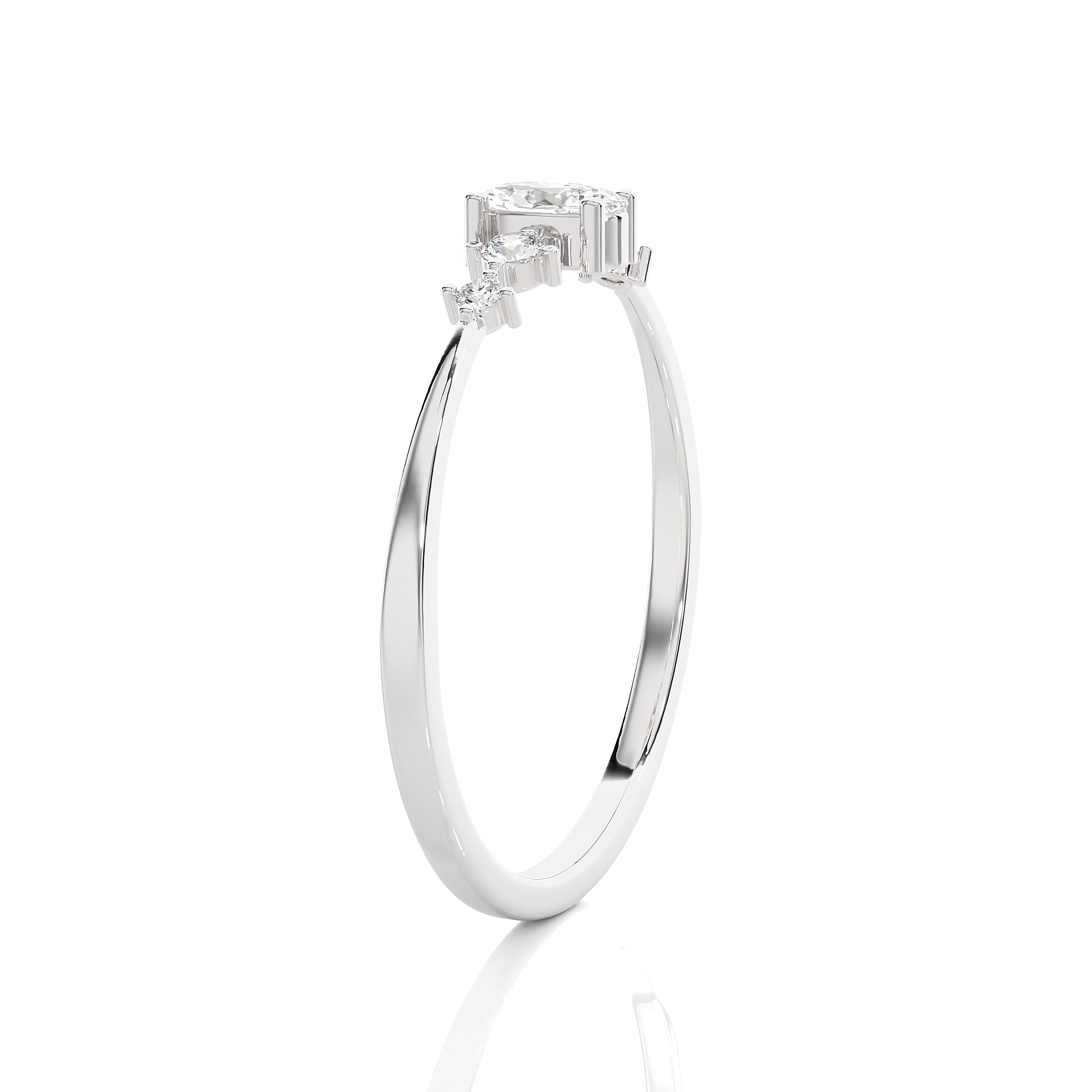 1/5 ctw Round Lab Grown Diamond Ring