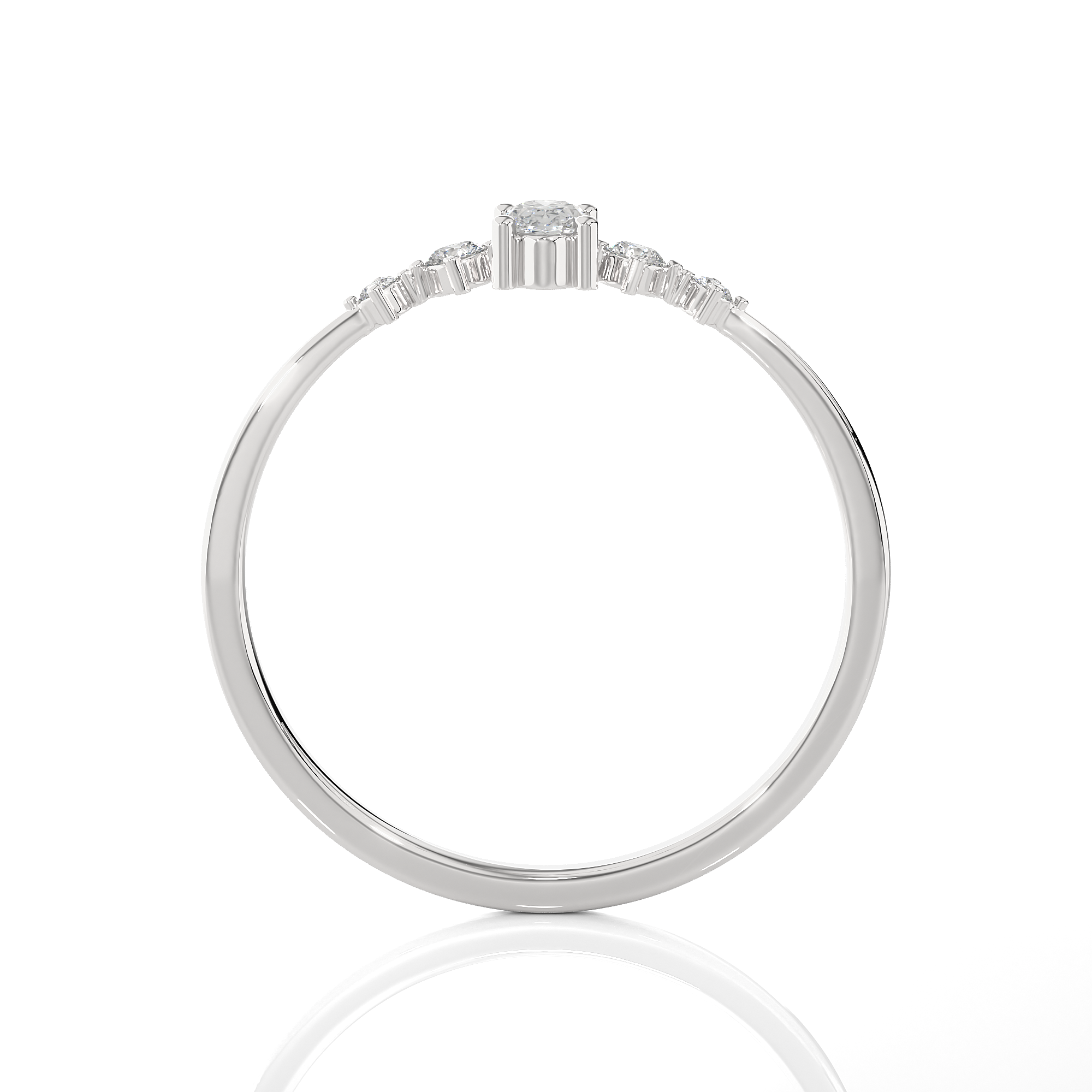 1/5 ctw Round Lab Grown Diamond Ring