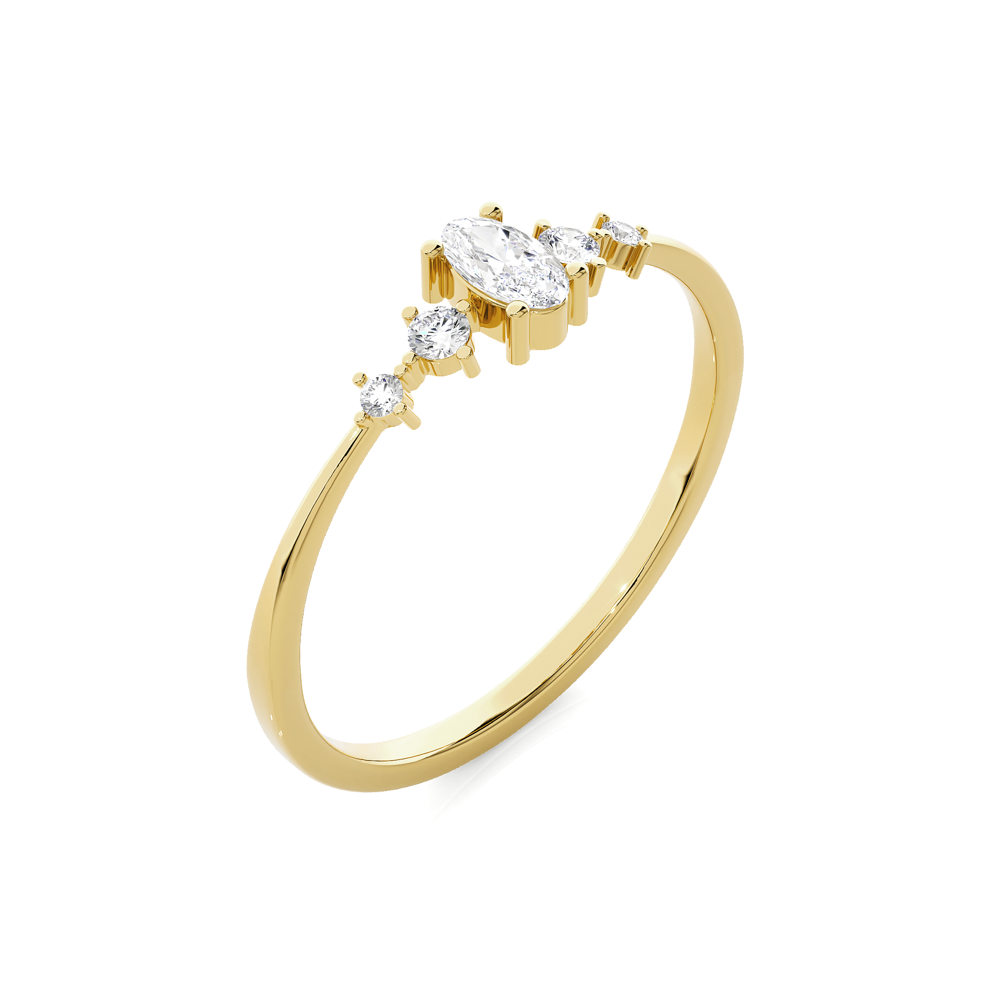 1/5 ctw Round Lab Grown Diamond Ring