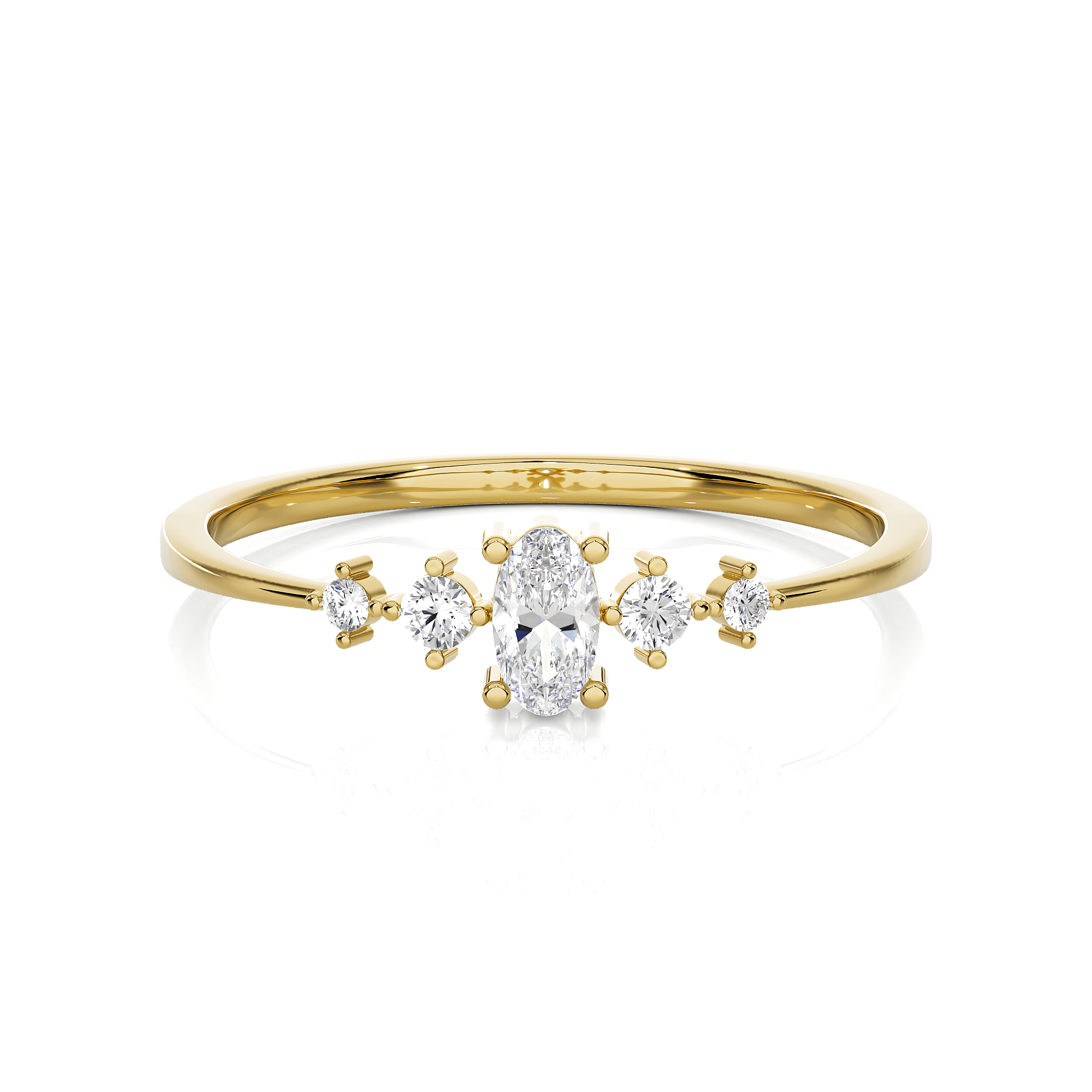 1/5 ctw Round Lab Grown Diamond Ring