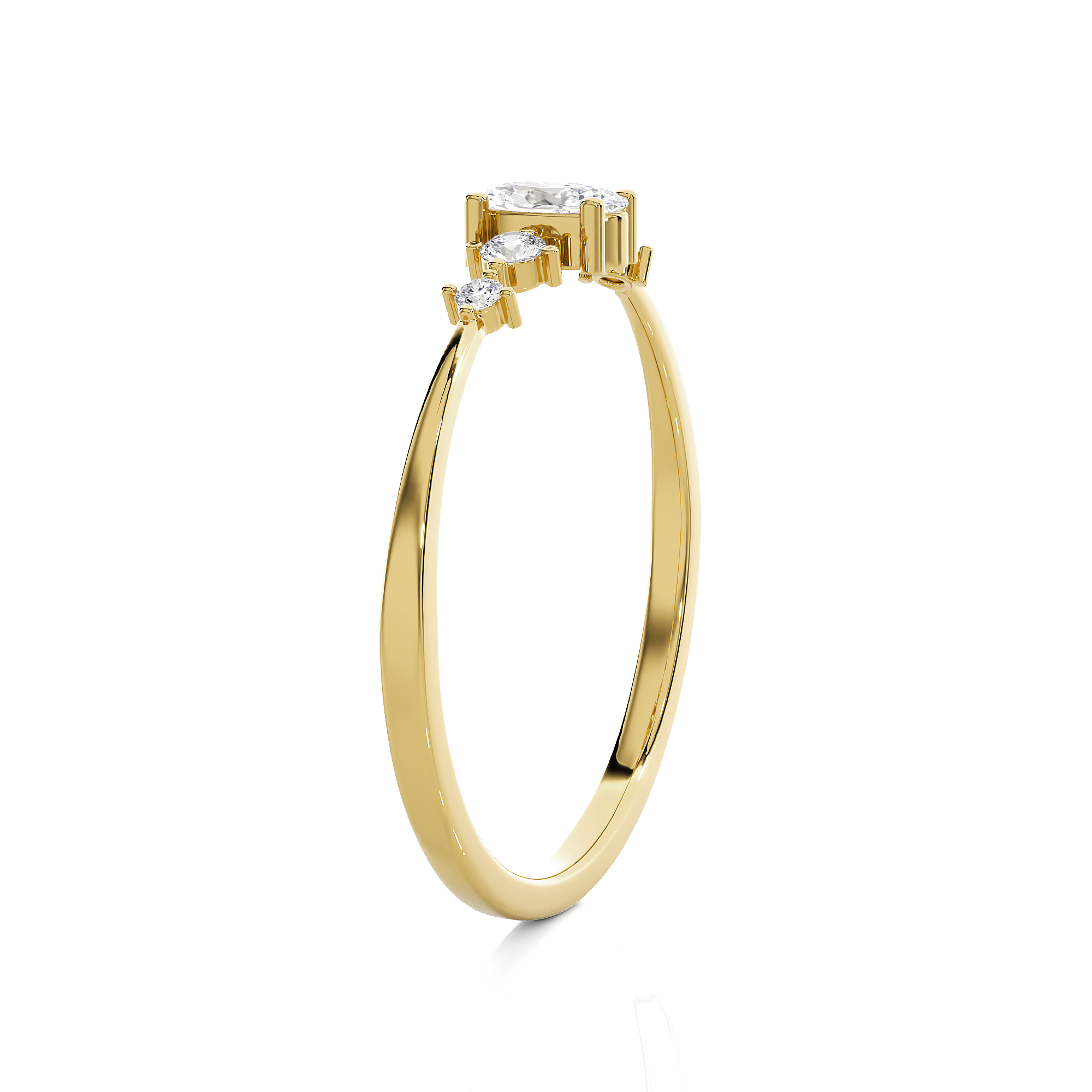 1/5 ctw Round Lab Grown Diamond Ring