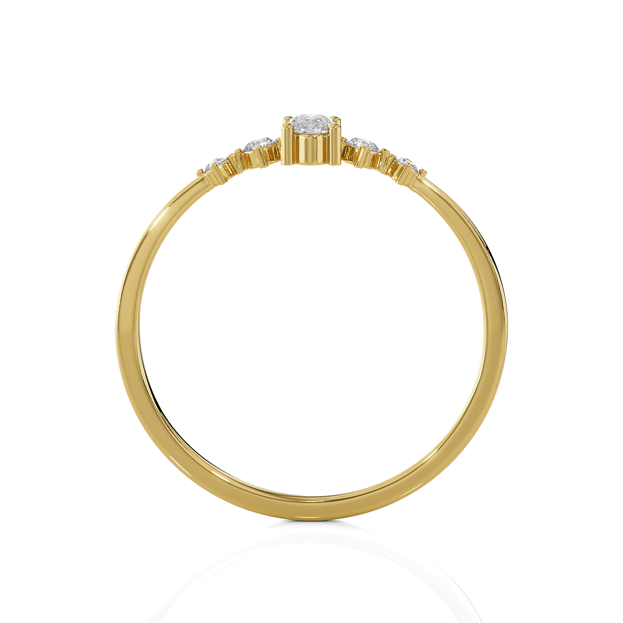 1/5 ctw Round Lab Grown Diamond Ring