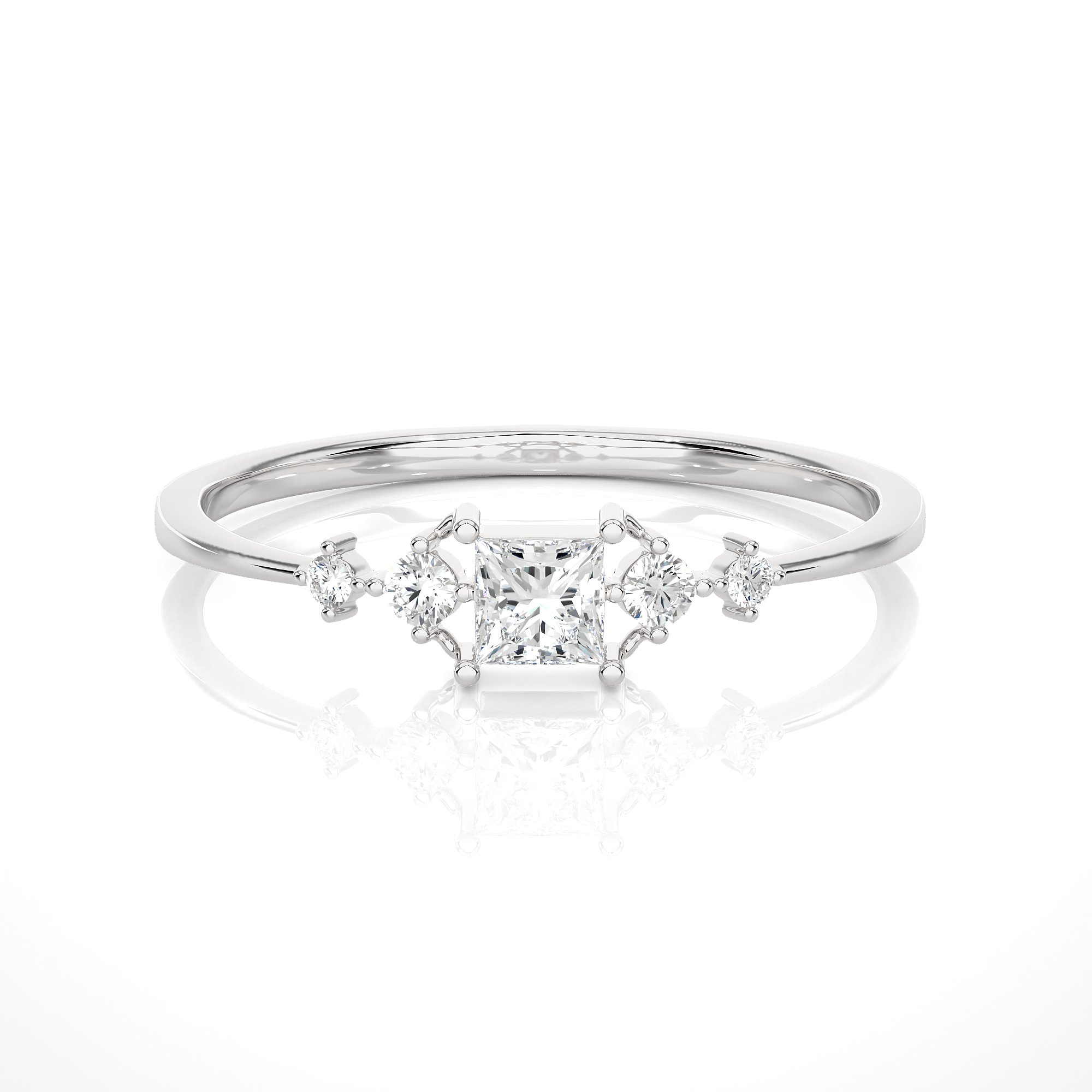 1/4 ctw Round Lab Grown Diamond Ring