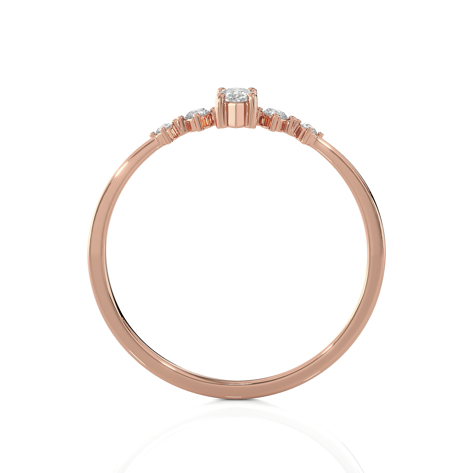 1/5 ctw Round Lab Grown Diamond Ring