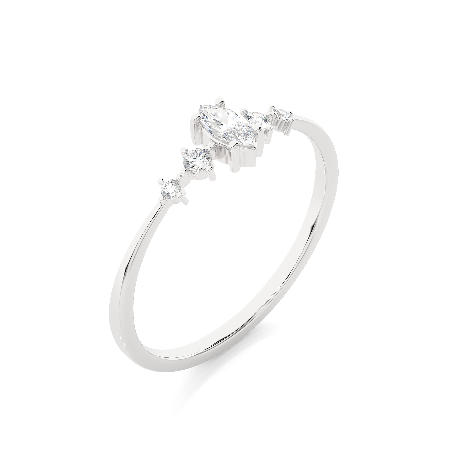 1/5 ctw Round Lab Grown Diamond Ring