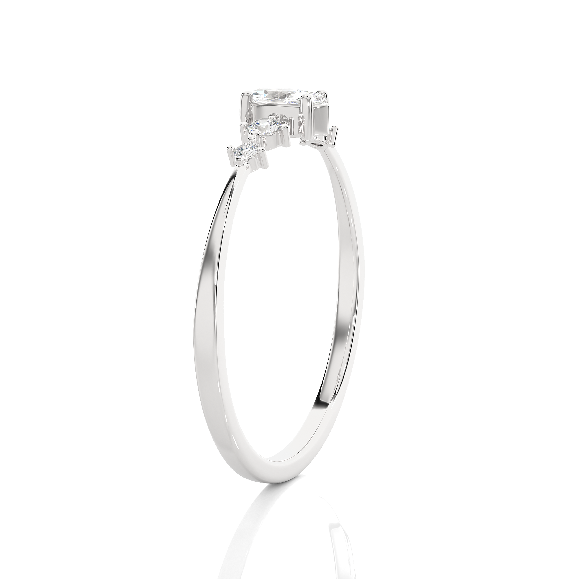 1/5 ctw Round Lab Grown Diamond Ring
