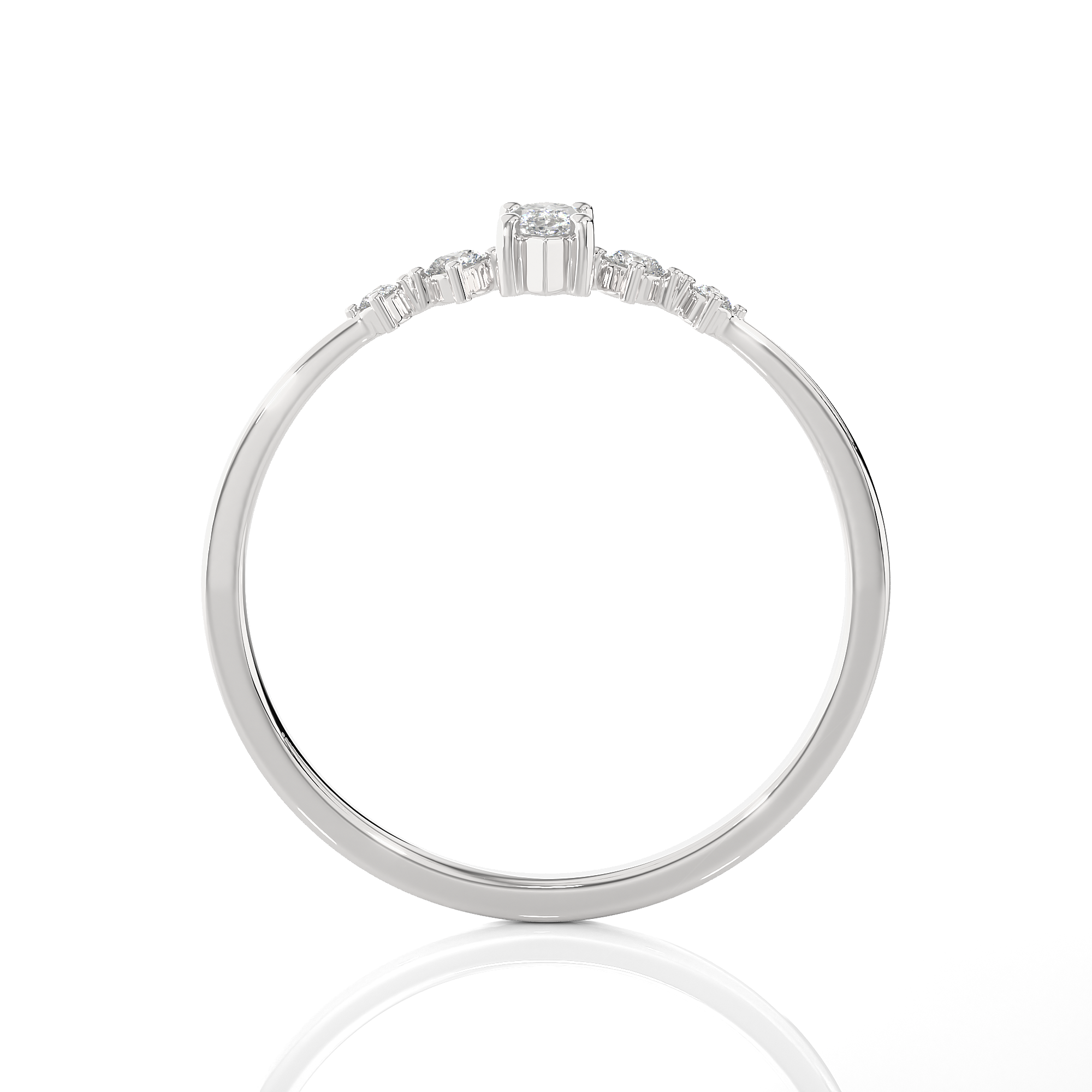 1/5 ctw Round Lab Grown Diamond Ring