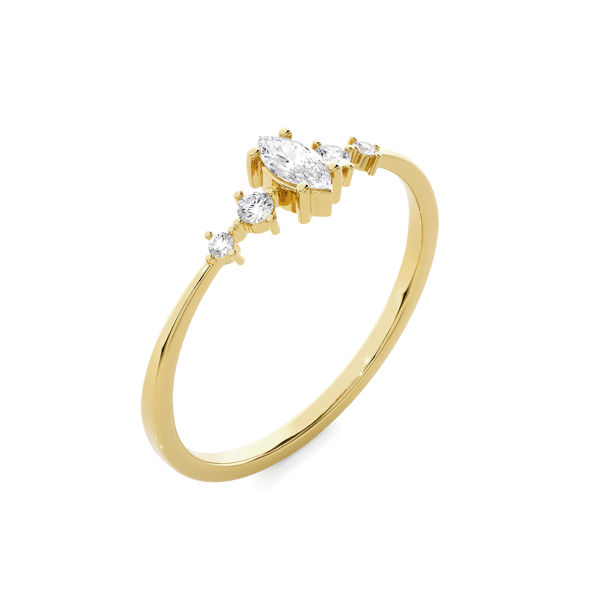 1/5 ctw Round Lab Grown Diamond Ring