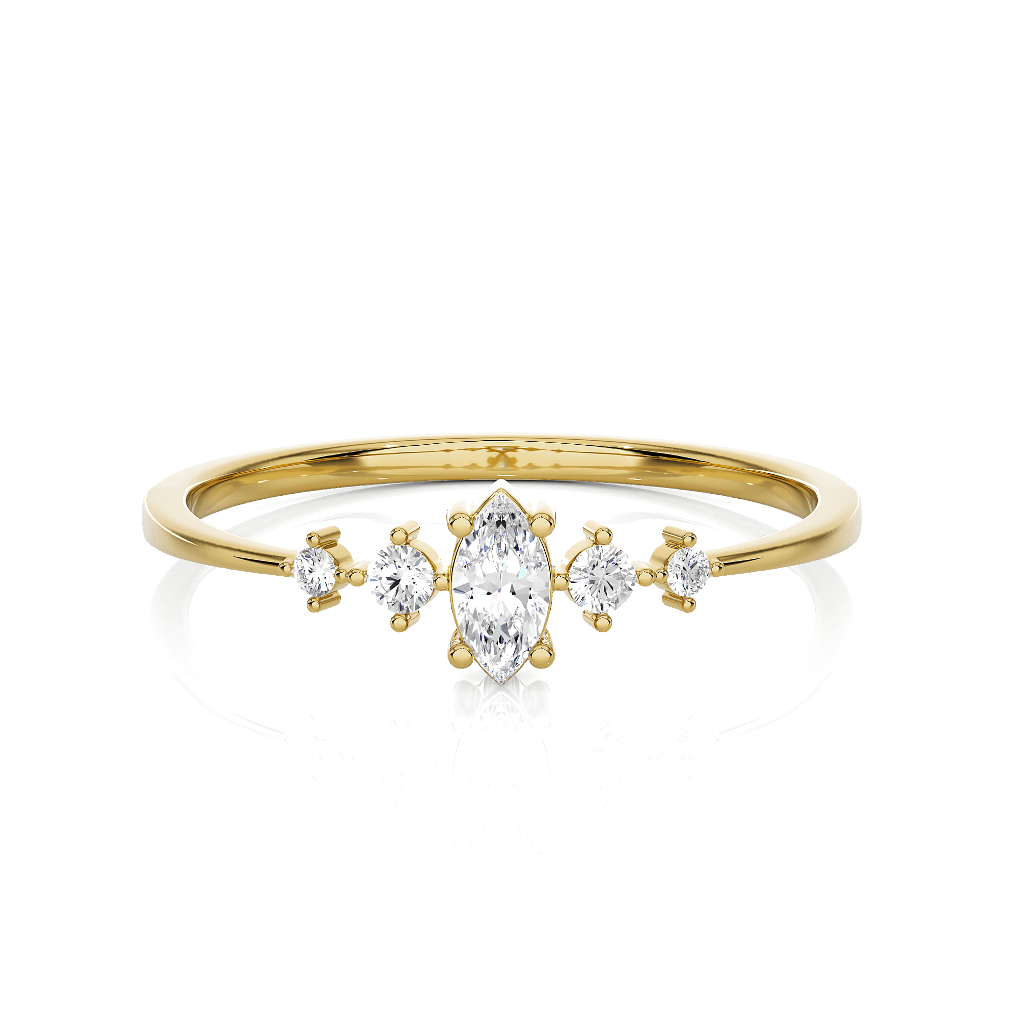 1/5 ctw Round Lab Grown Diamond Ring