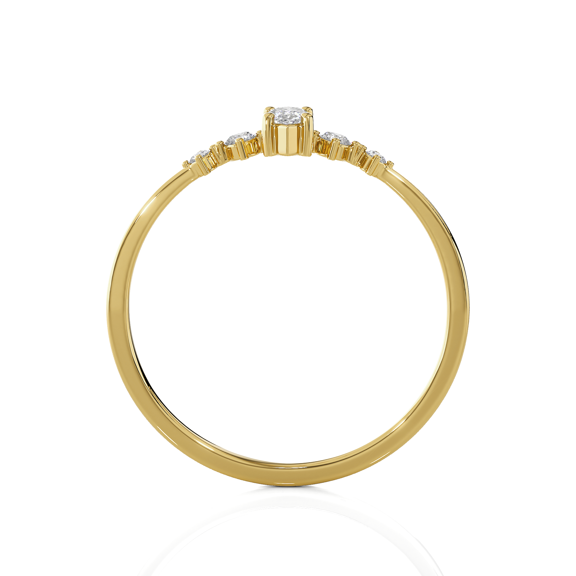 1/5 ctw Round Lab Grown Diamond Ring