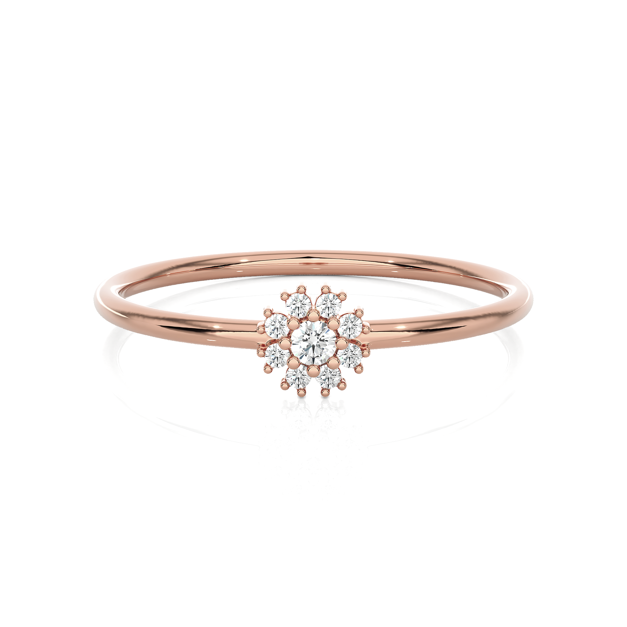 1/15 ctw Round Lab Grown Diamond Ring