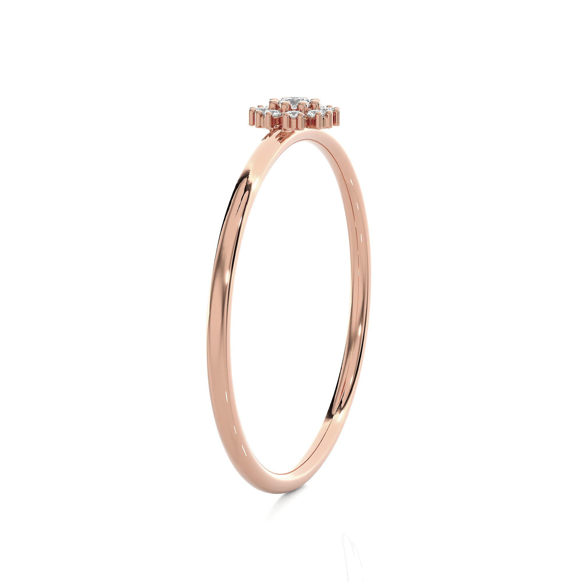 1/15 ctw Round Lab Grown Diamond Ring