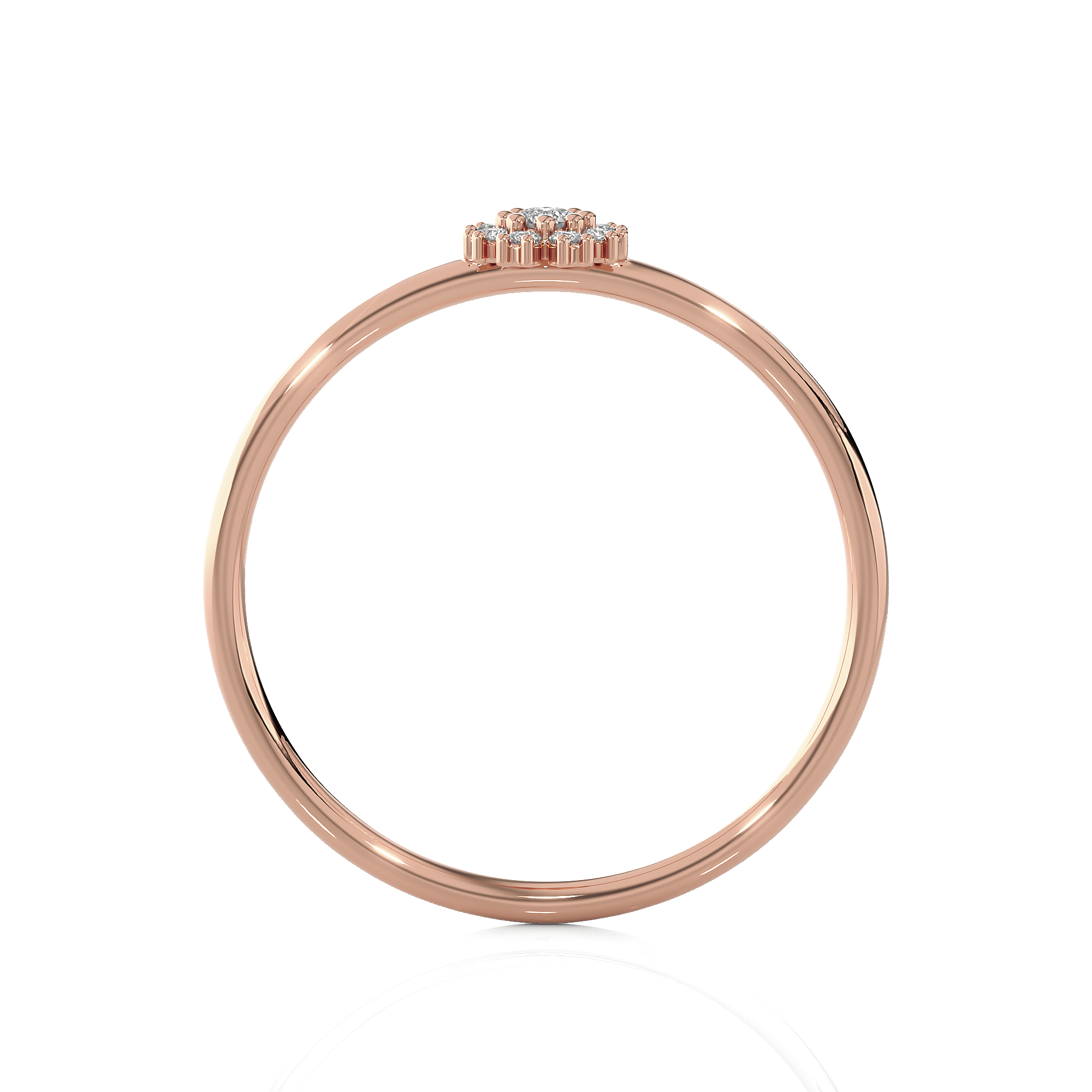 1/15 ctw Round Lab Grown Diamond Ring