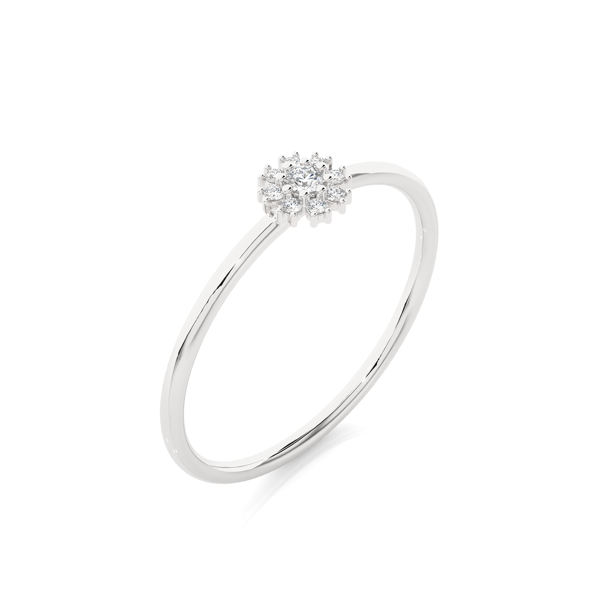 1/15 ctw Round Lab Grown Diamond Ring