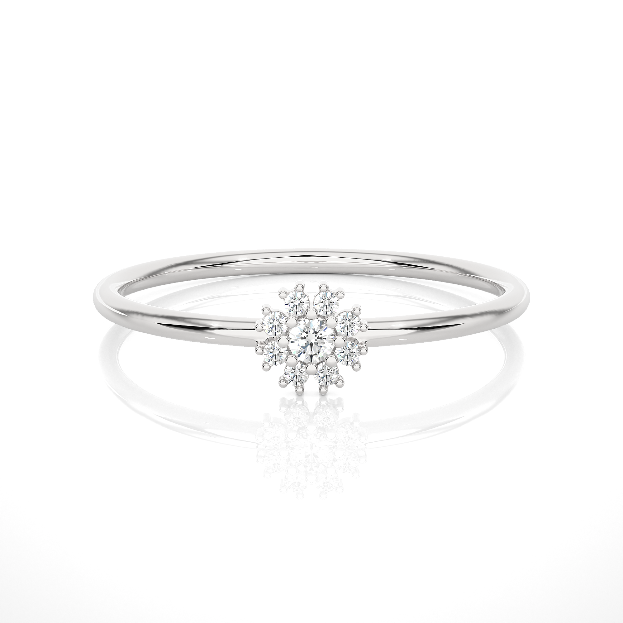 1/15 ctw Round Lab Grown Diamond Ring