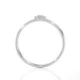 1/15 ctw Round Lab Grown Diamond Ring