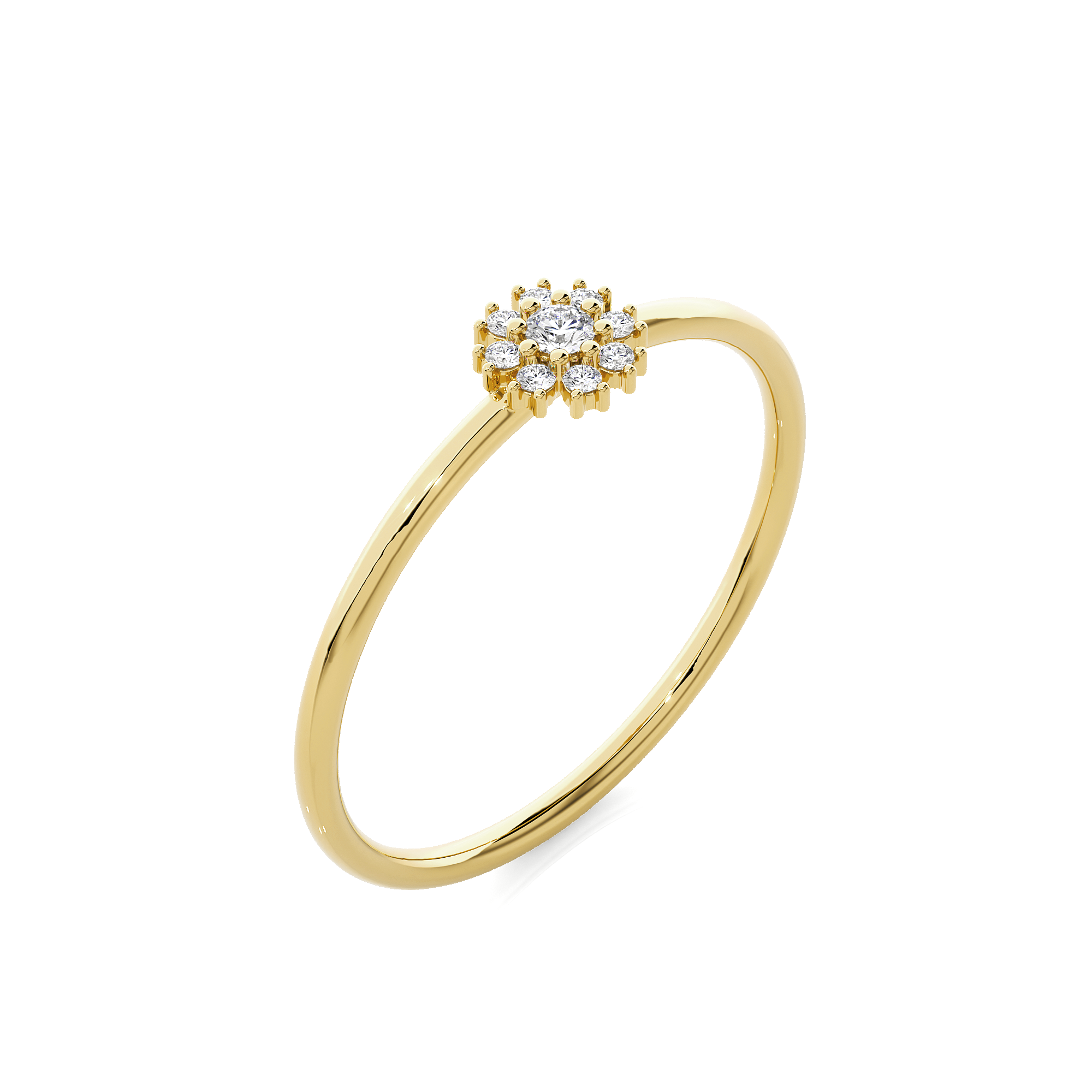 1/15 ctw Round Lab Grown Diamond Ring
