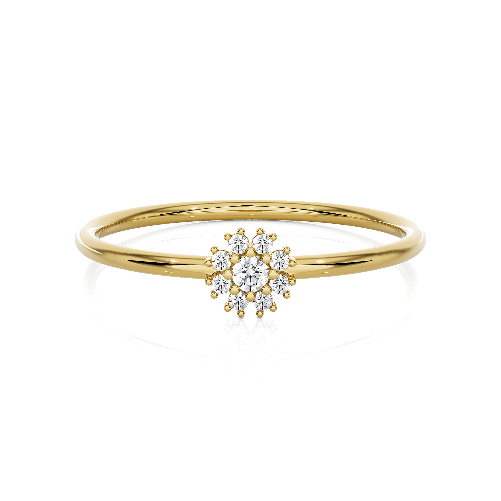 1/15 ctw Round Lab Grown Diamond Ring