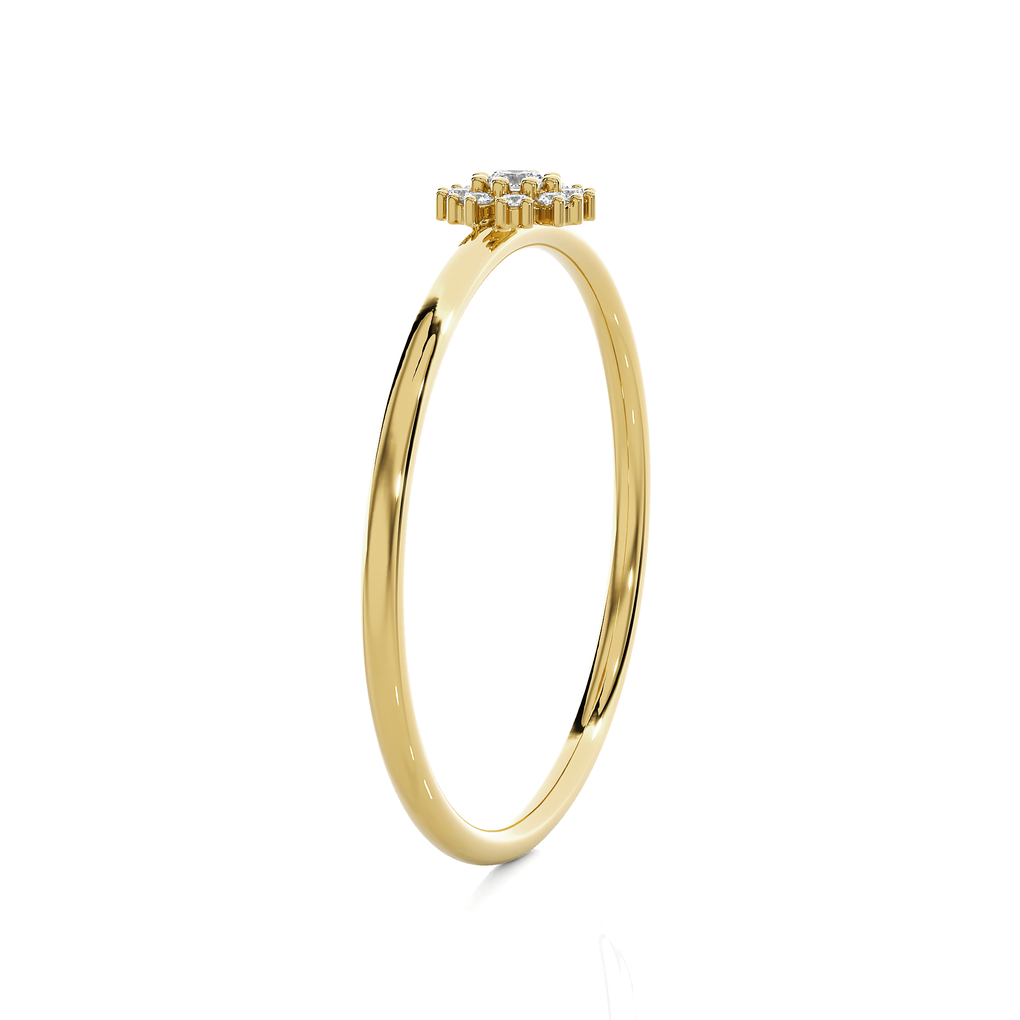 1/15 ctw Round Lab Grown Diamond Ring