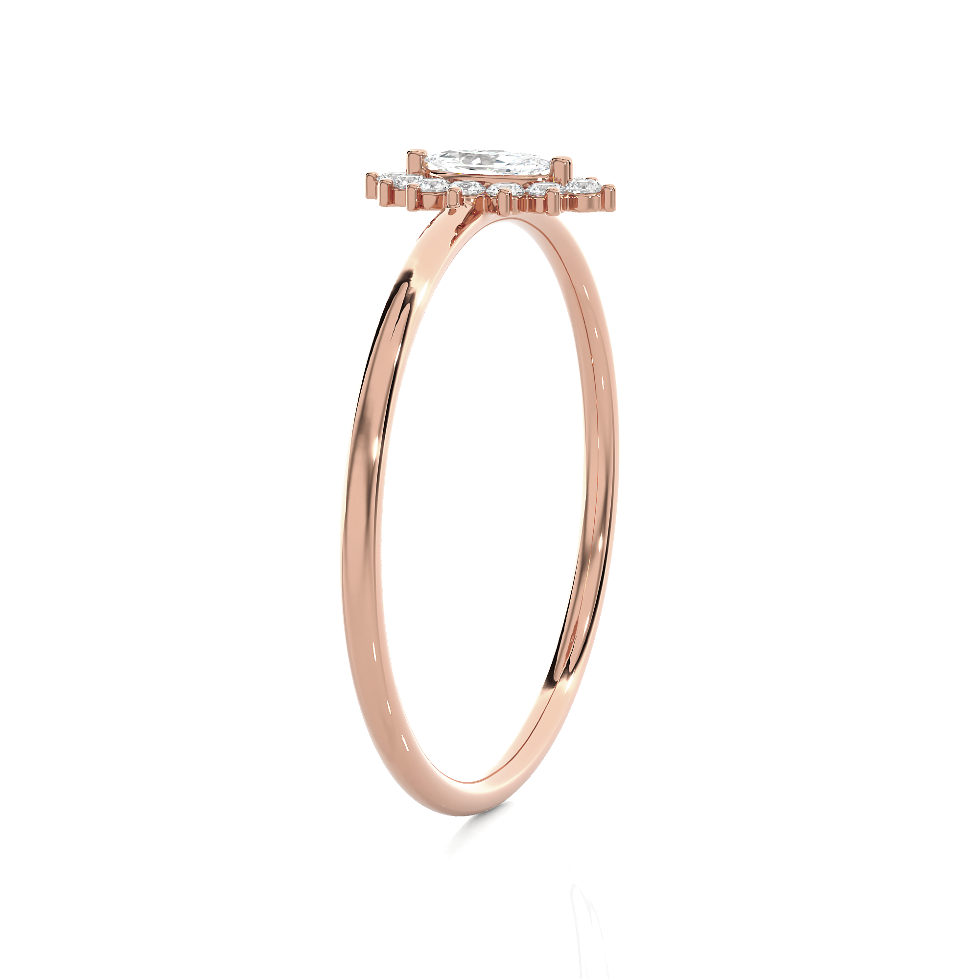 1/4 ctw Round Lab Grown Diamond Ring