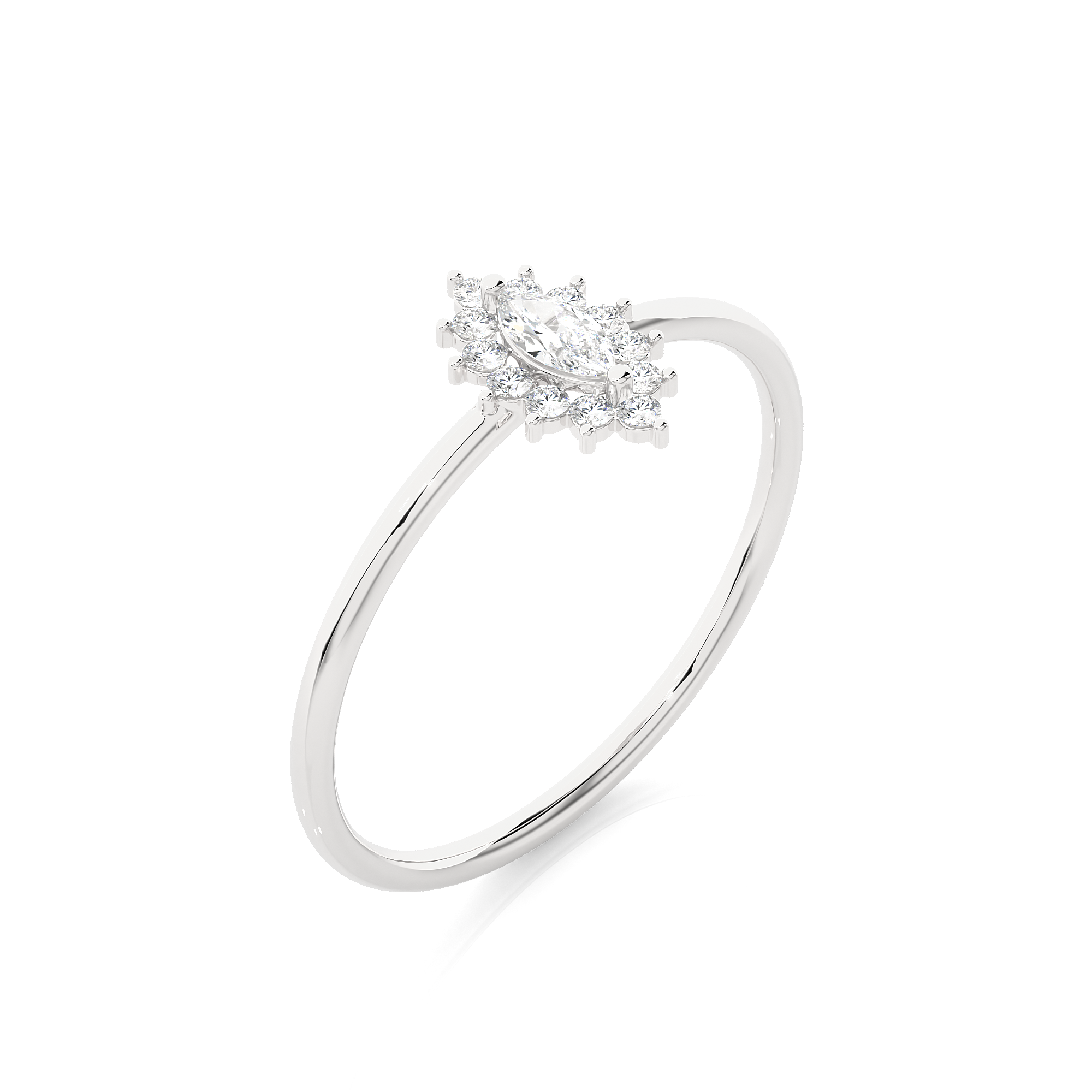 1/4 ctw Round Lab Grown Diamond Ring