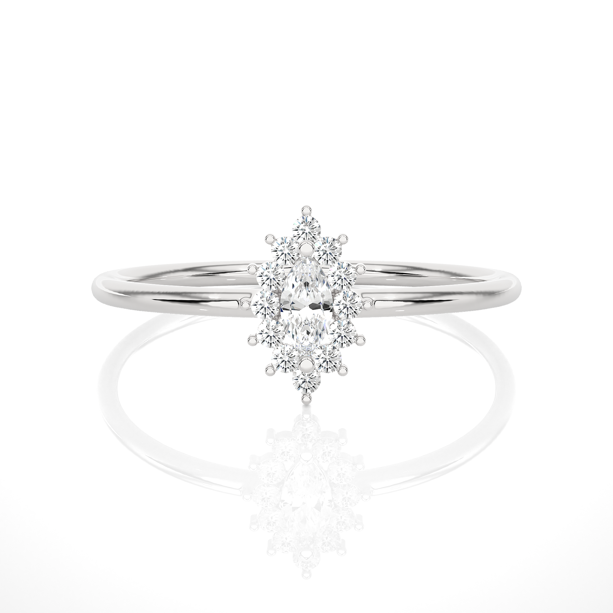 1/4 ctw Round Lab Grown Diamond Ring