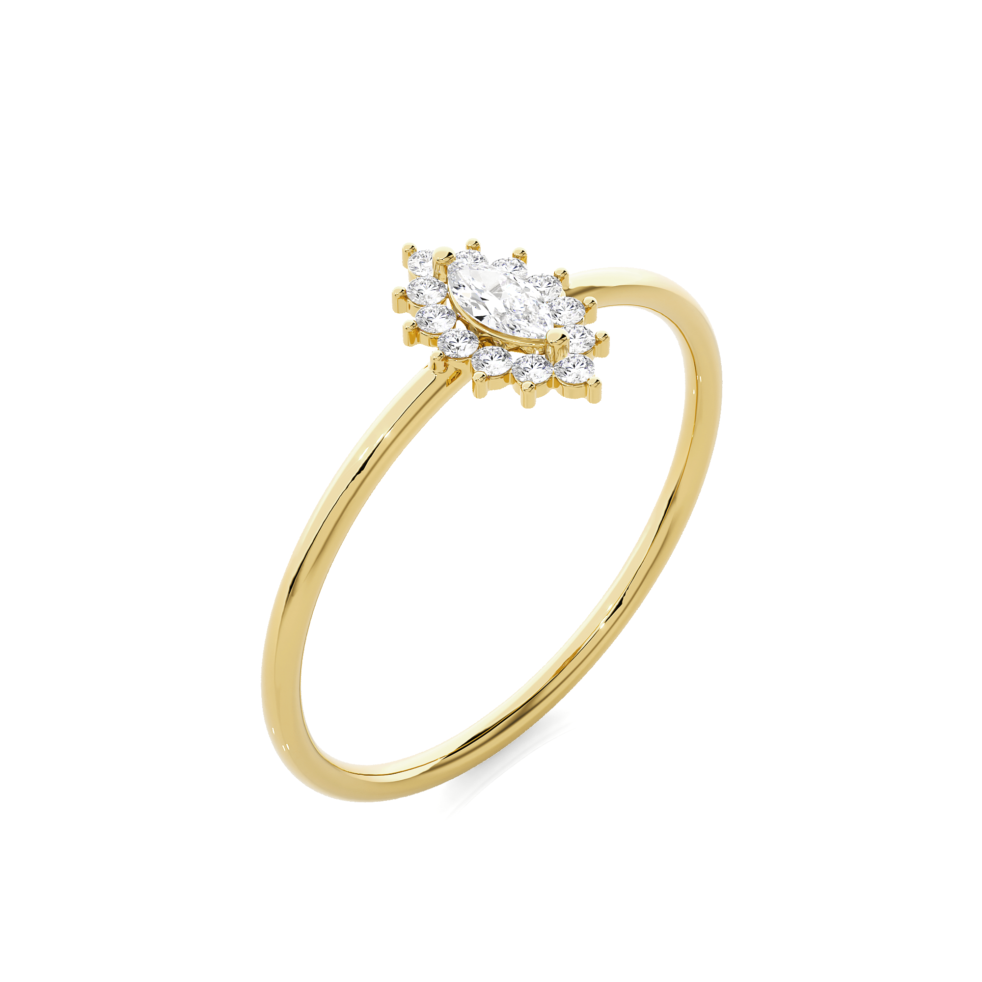 1/4 ctw Round Lab Grown Diamond Ring