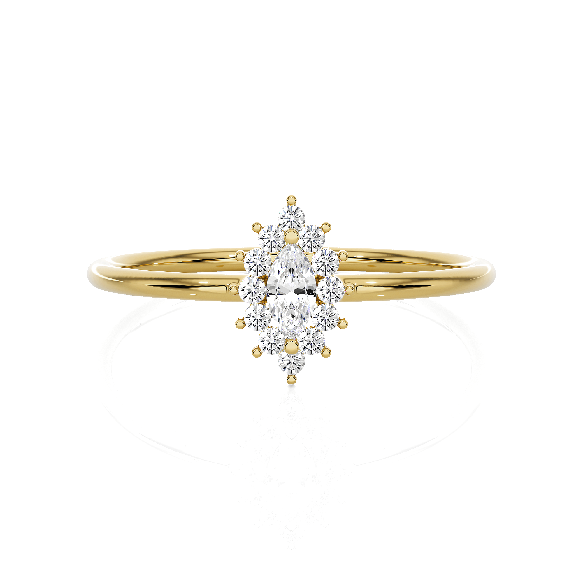 1/4 ctw Round Lab Grown Diamond Ring