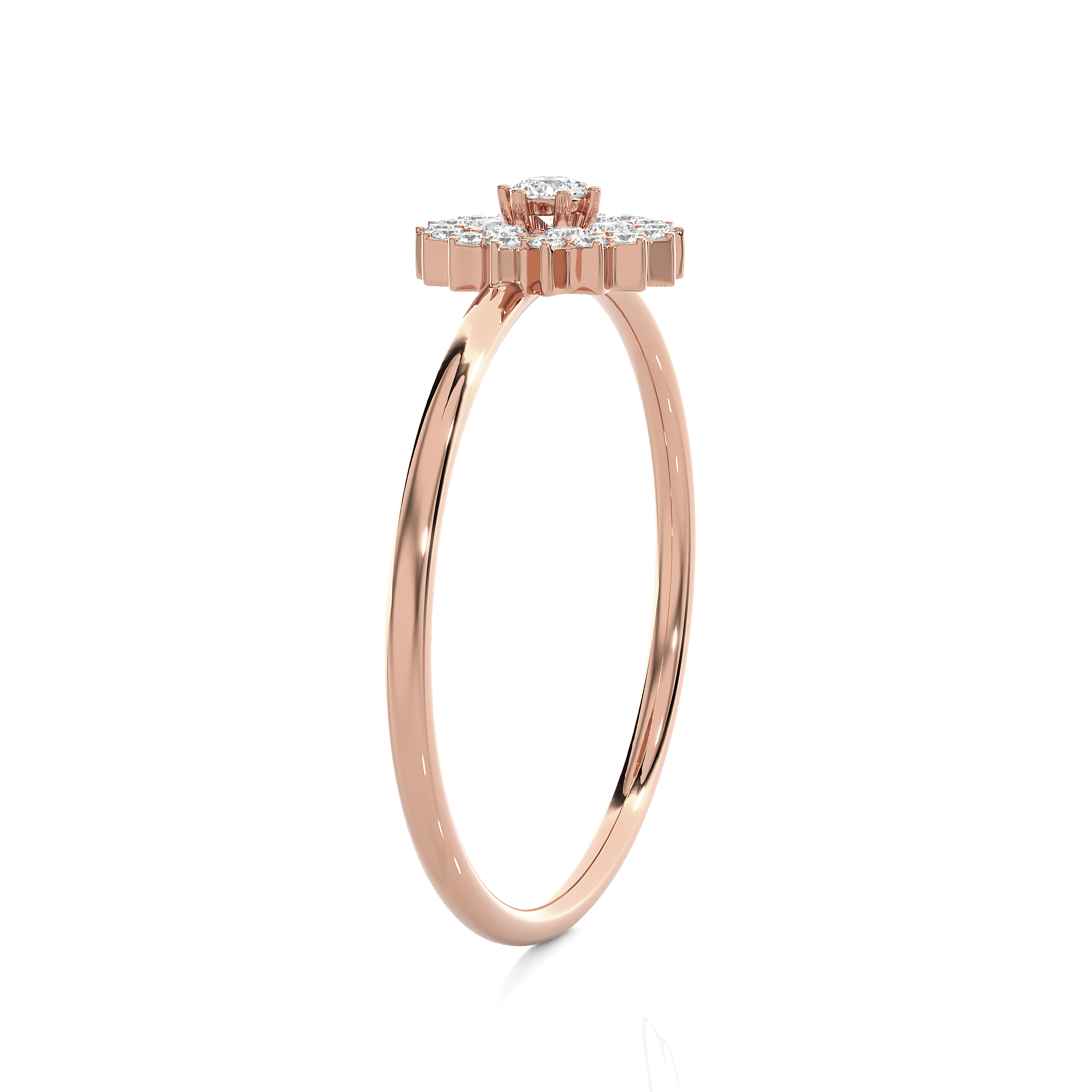 1/5 ctw Round Lab Grown Diamond Ring