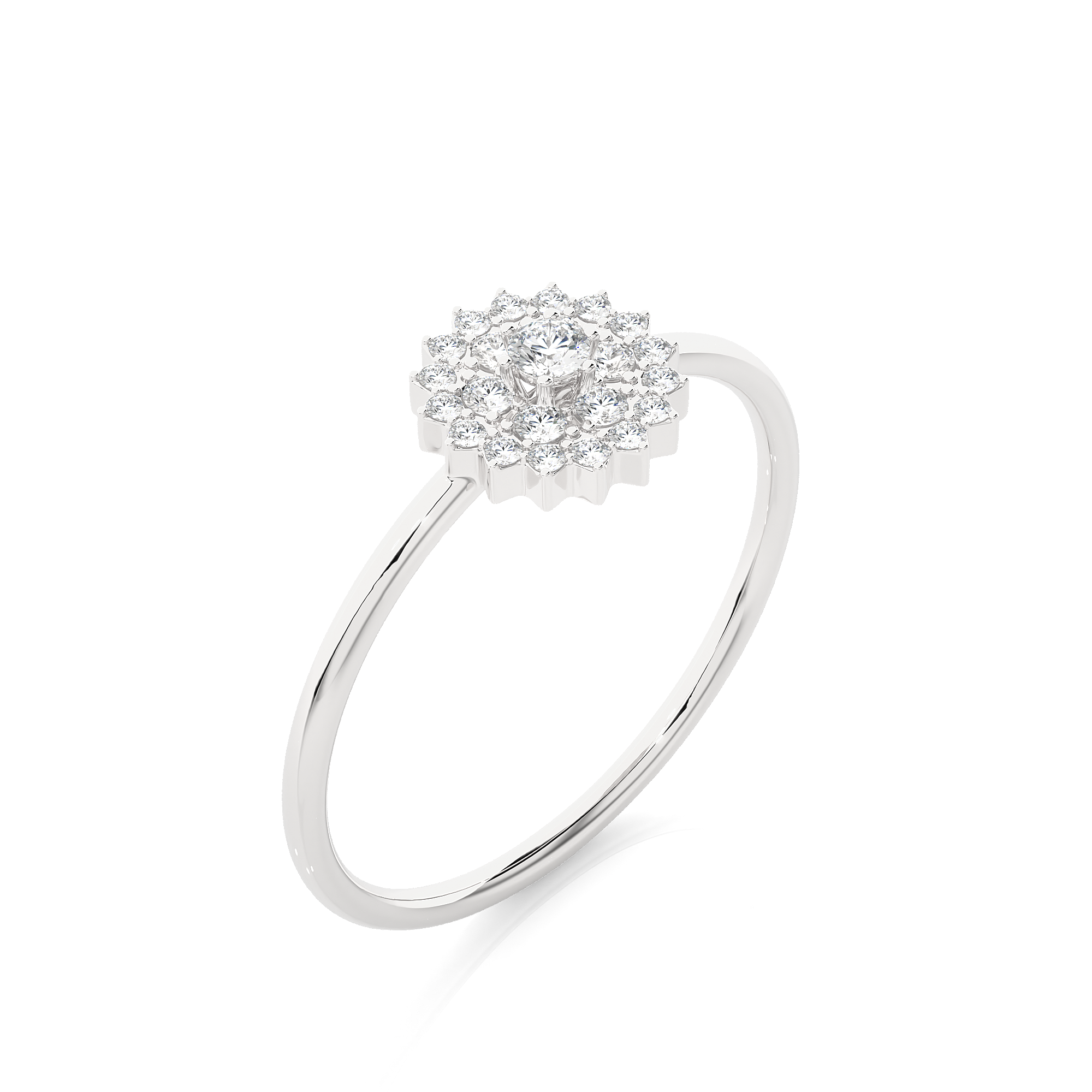 1/5 ctw Round Lab Grown Diamond Ring