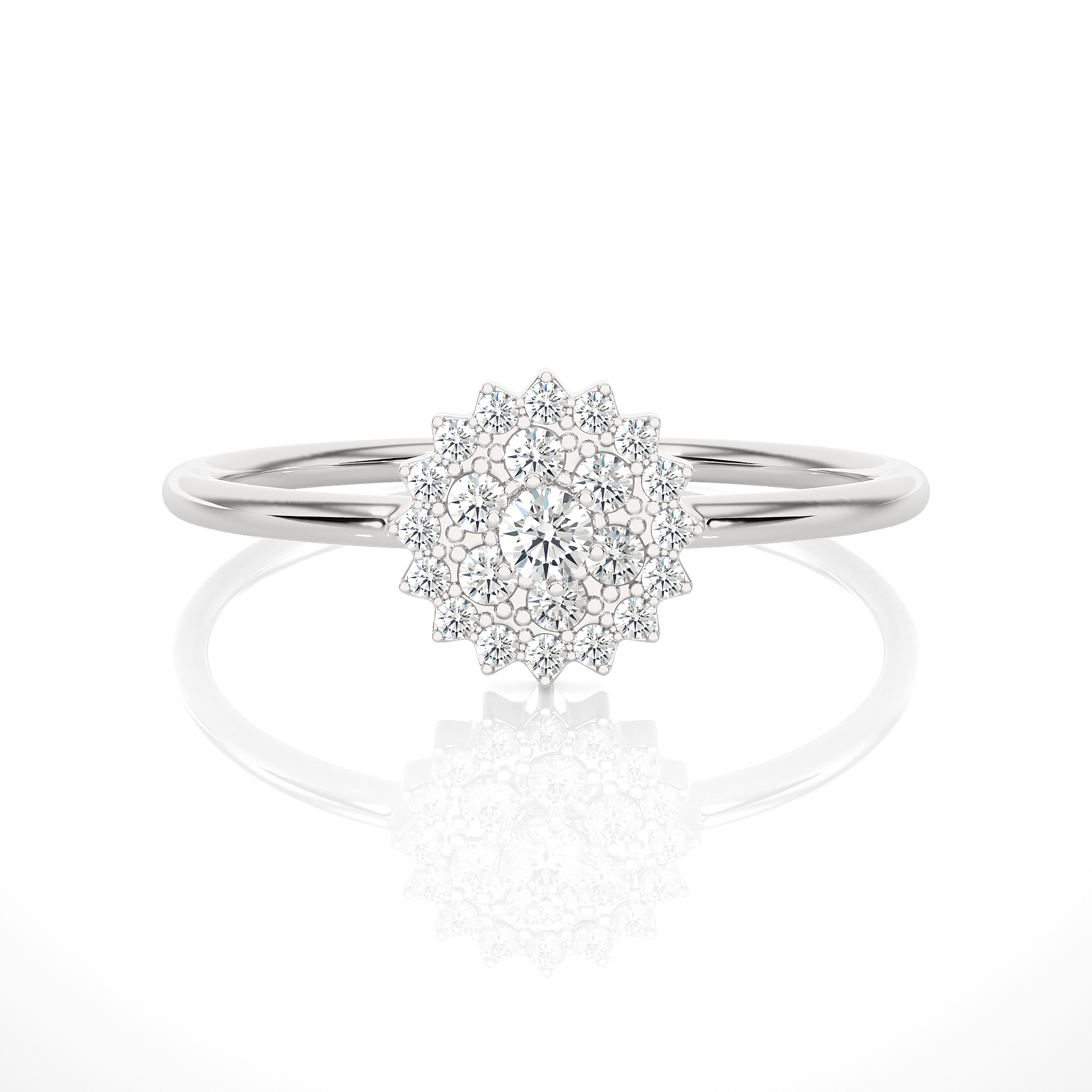 1/5 ctw Round Lab Grown Diamond Ring