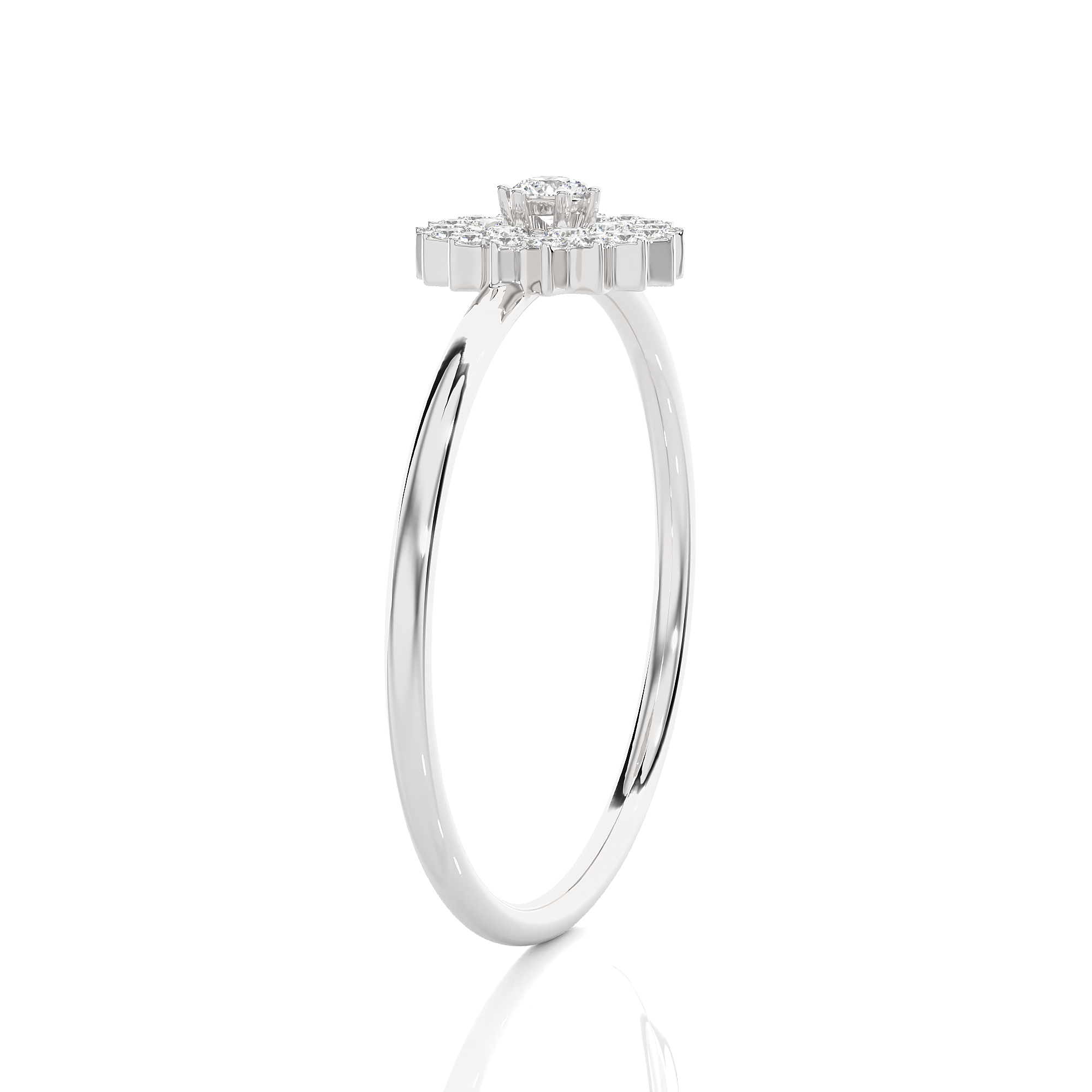 1/5 ctw Round Lab Grown Diamond Ring
